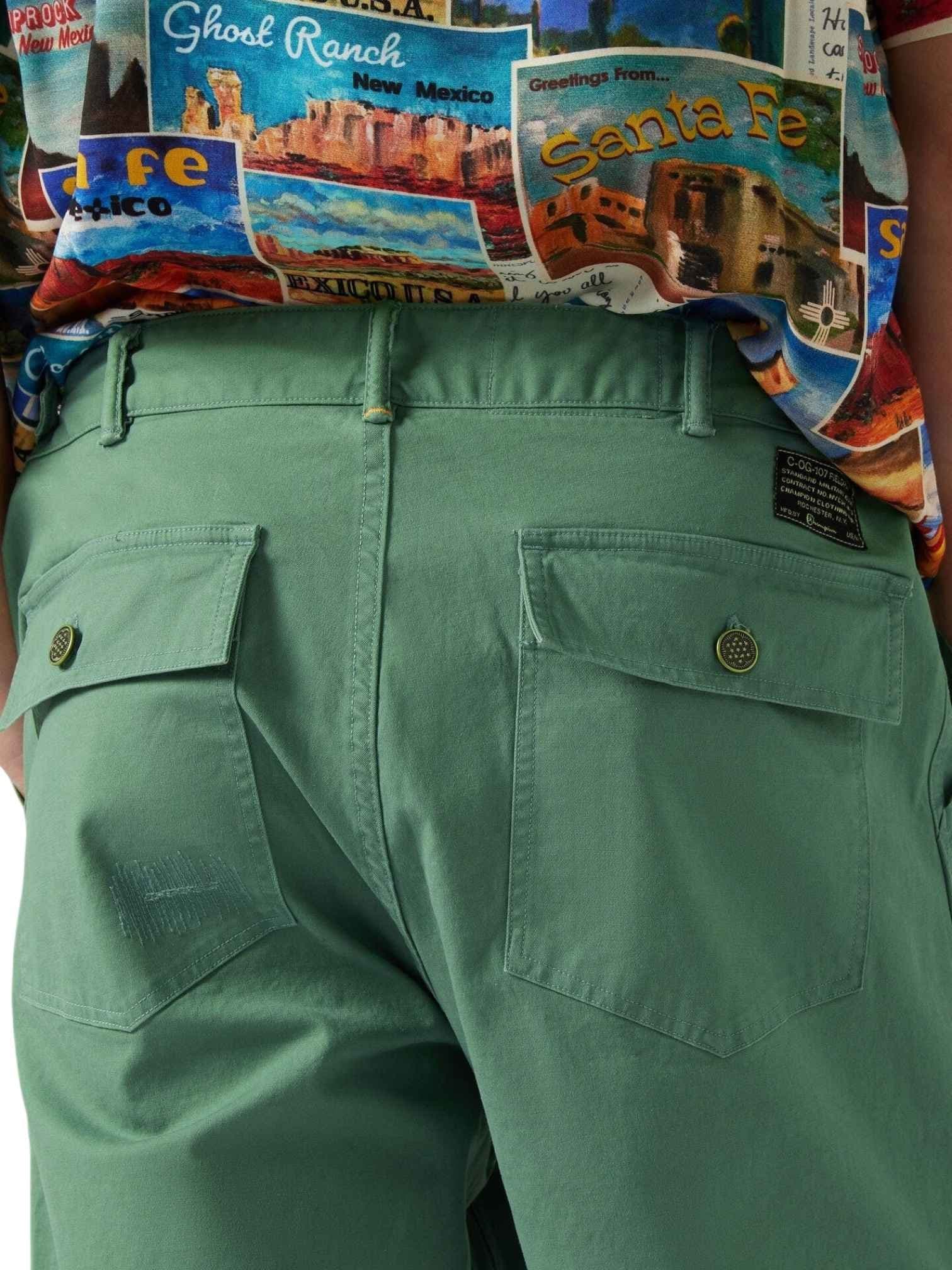 CHAMPION ARCHIVE Champion Archive Ghost ranch 60'S OG 107 Field Pants pantaloni esercito effetto vintage - Olive green - 4