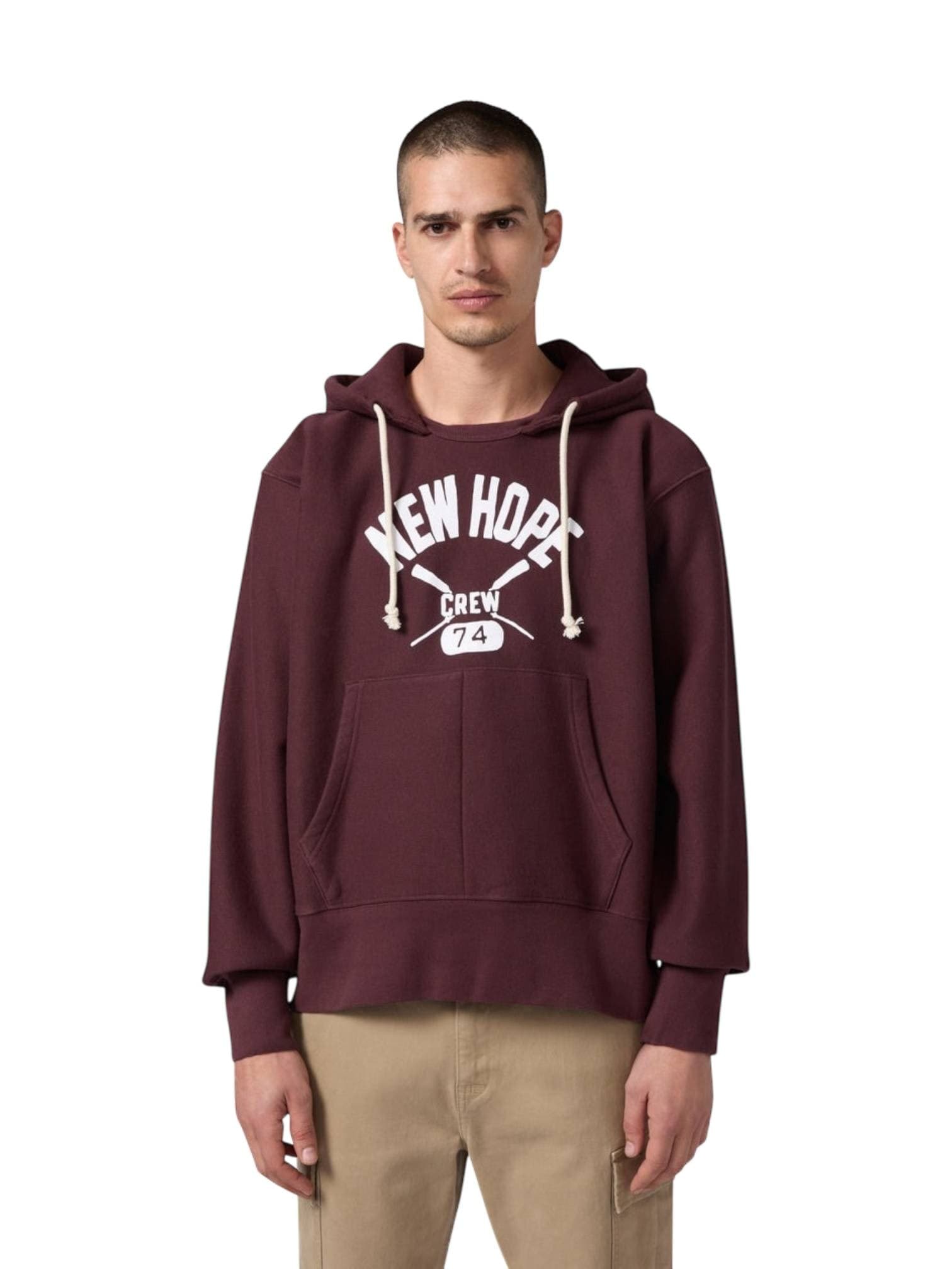 CHAMPION ARCHIVE Champion Archive Lighthouse Hooded sweater felpa heritage collegiale con cappuccio - brown - 2