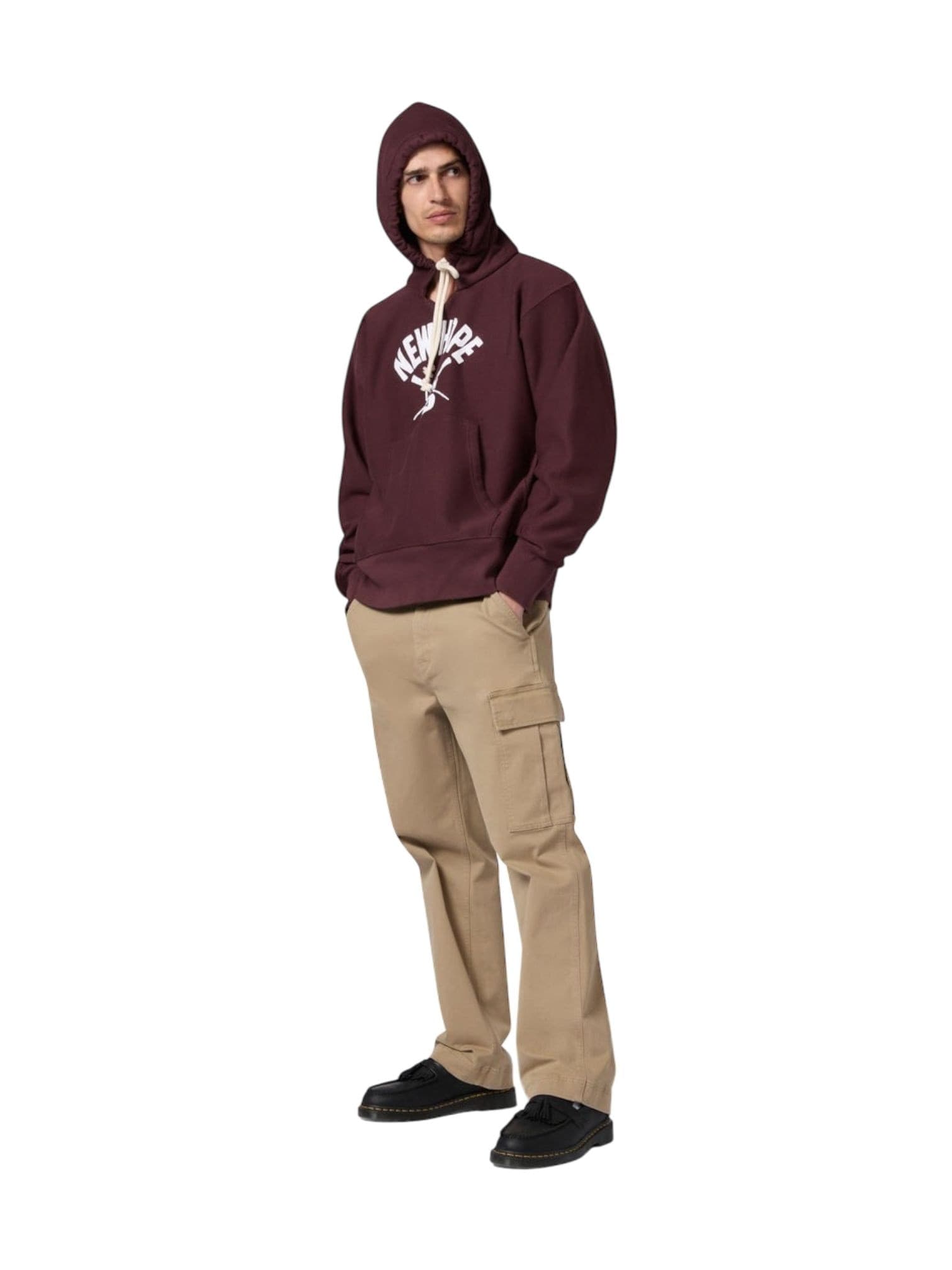 CHAMPION ARCHIVE Champion Archive Lighthouse Hooded sweater felpa heritage collegiale con cappuccio - brown - 3