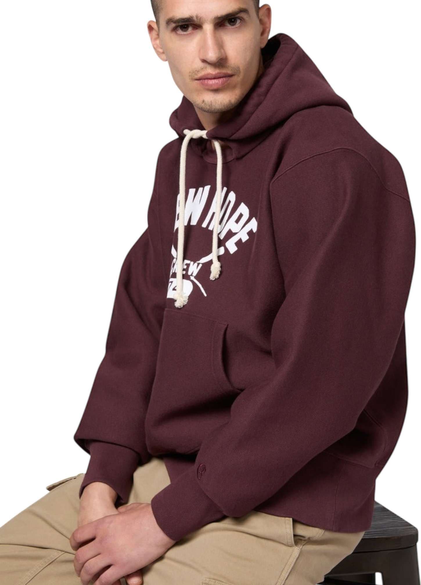 CHAMPION ARCHIVE Champion Archive Lighthouse Hooded sweater felpa heritage collegiale con cappuccio - brown - 5