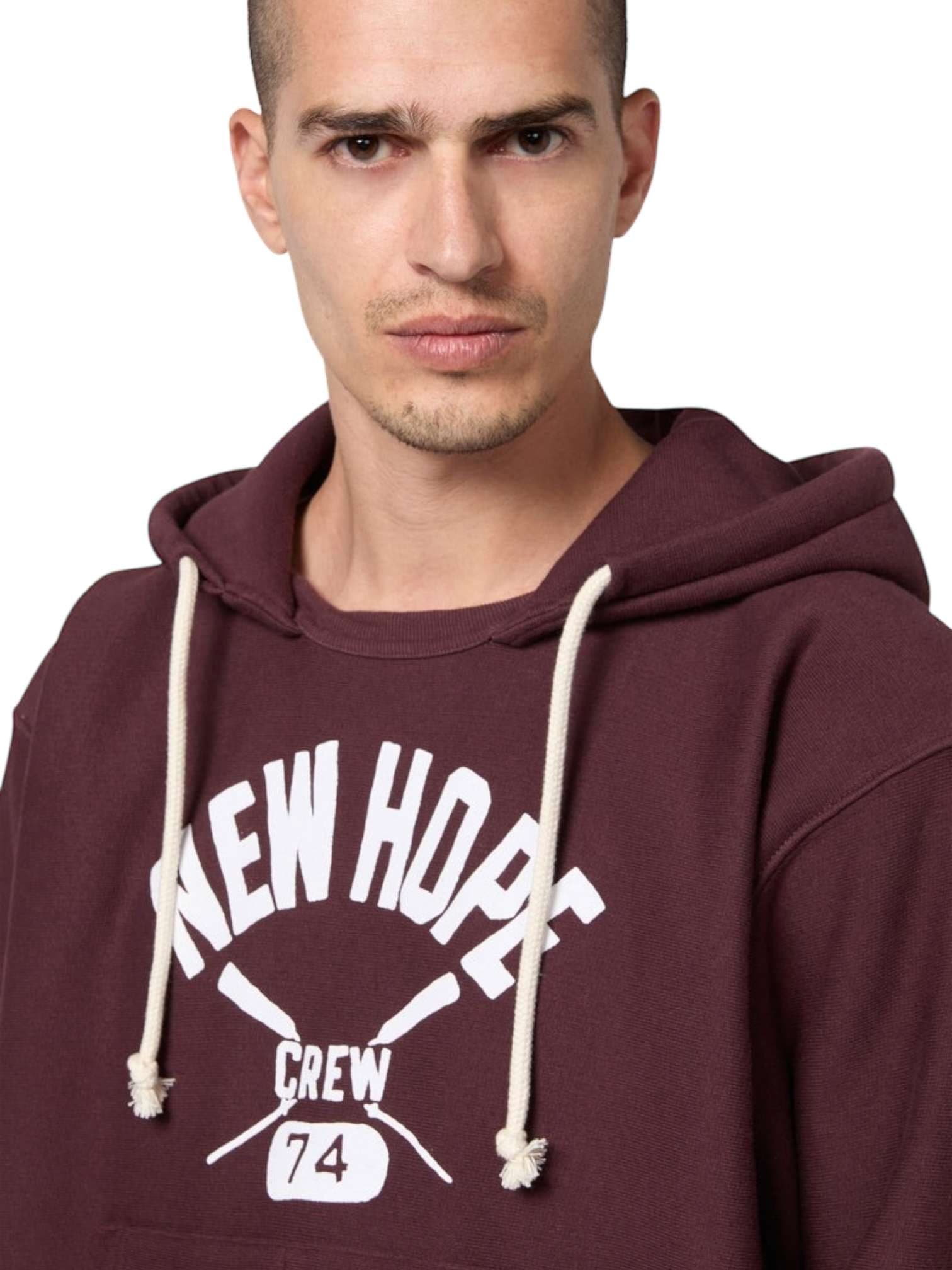 CHAMPION ARCHIVE Champion Archive Lighthouse Hooded sweater felpa heritage collegiale con cappuccio - brown - 6