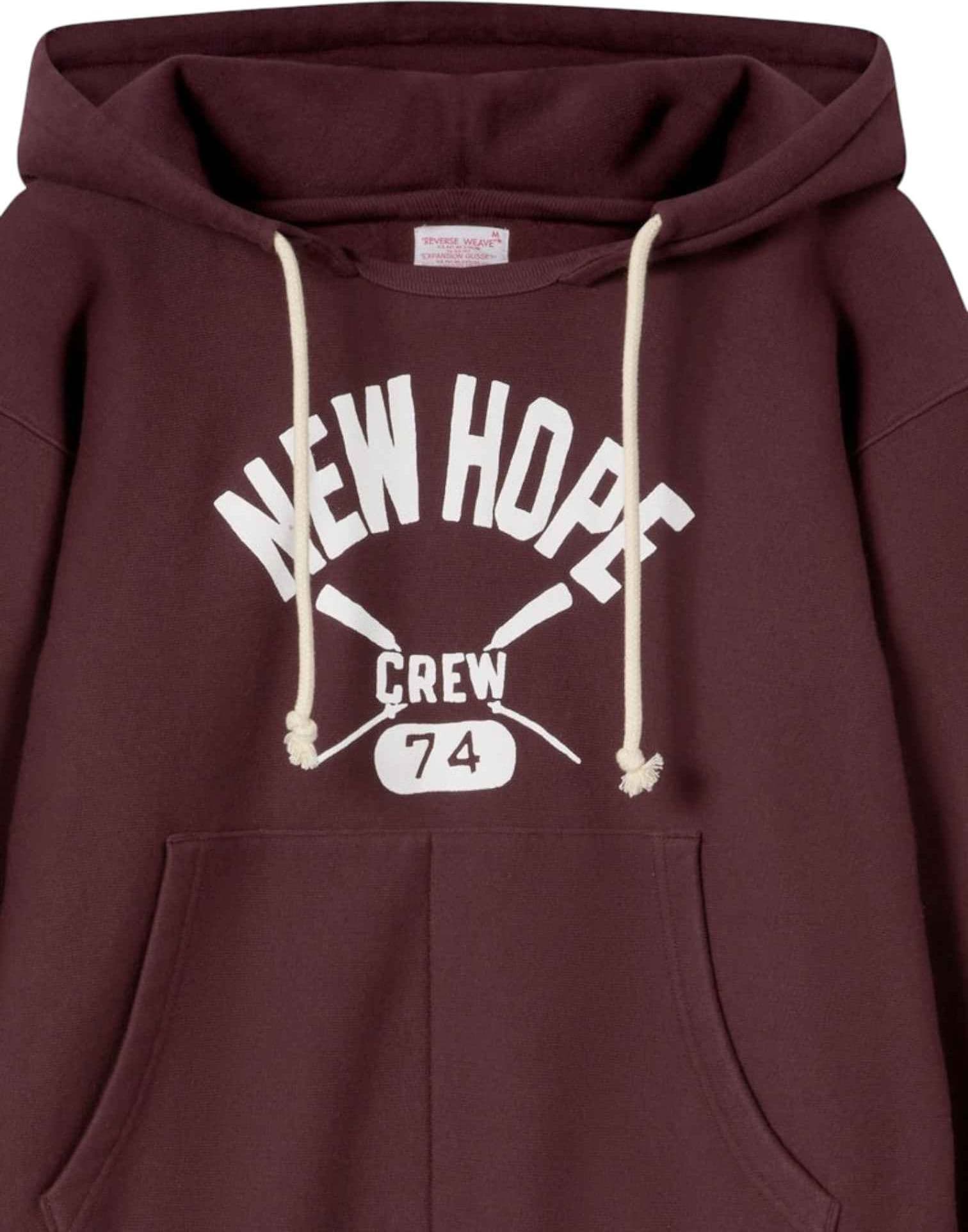CHAMPION ARCHIVE Champion Archive Lighthouse Hooded sweater felpa heritage collegiale con cappuccio - brown - 7