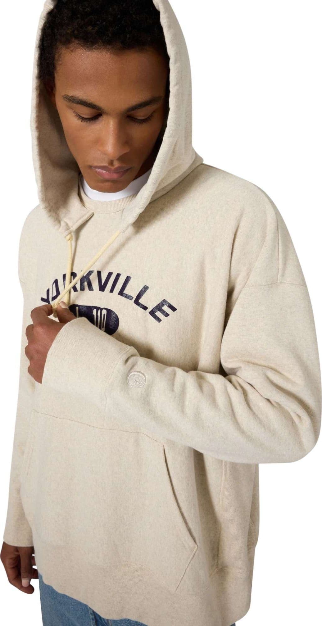 CHAMPION ARCHIVE Champion Archive Time Capsule Hooded Afterhood 2nd Patent 50’ felpa heritage collegiale con cappuccio - heather beige - 4