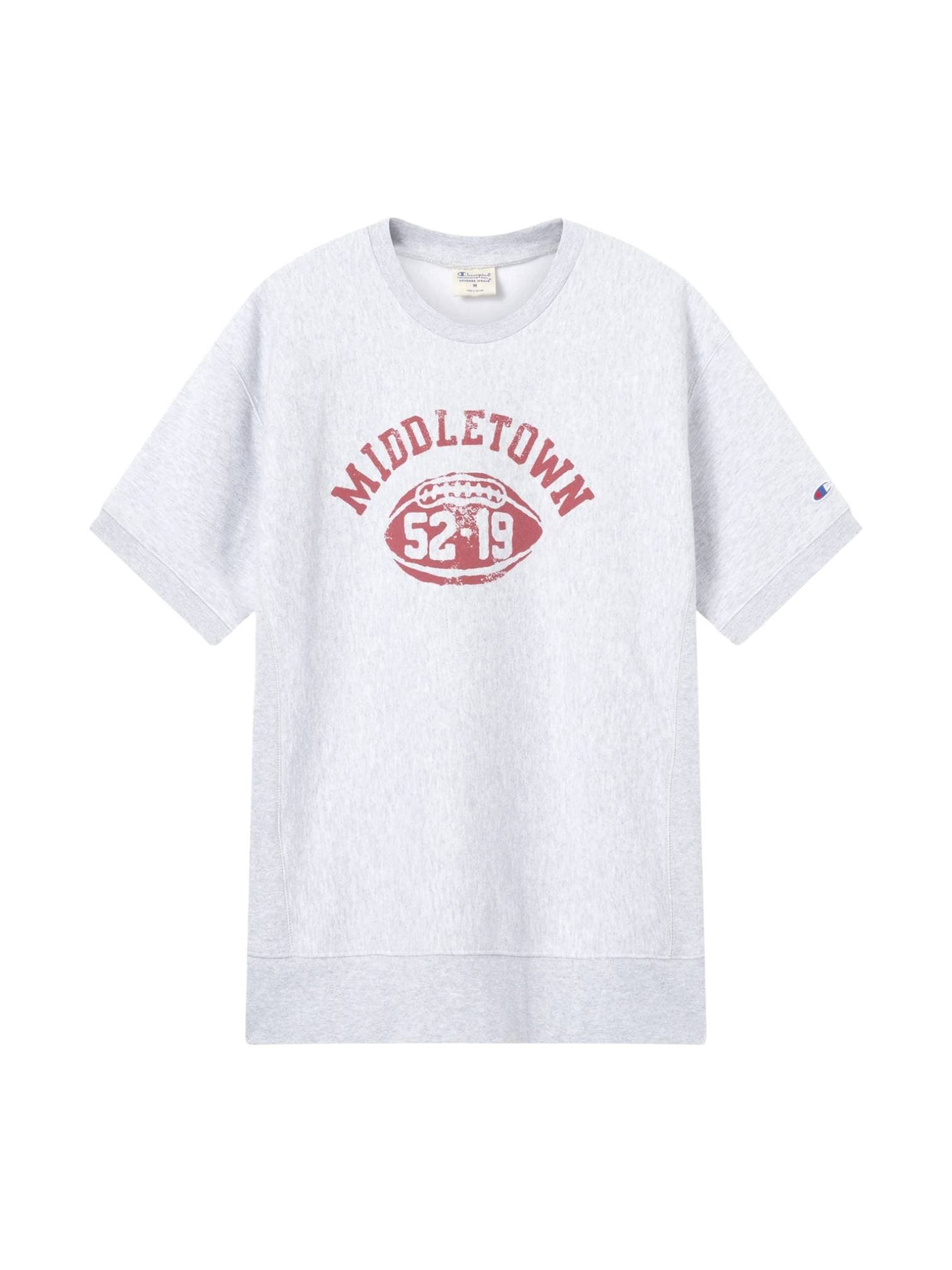 CHAMPION ARCHIVE Champion Reverse weave S/S Crew Sweatshirt felpa maniche corte - heather grey - 6