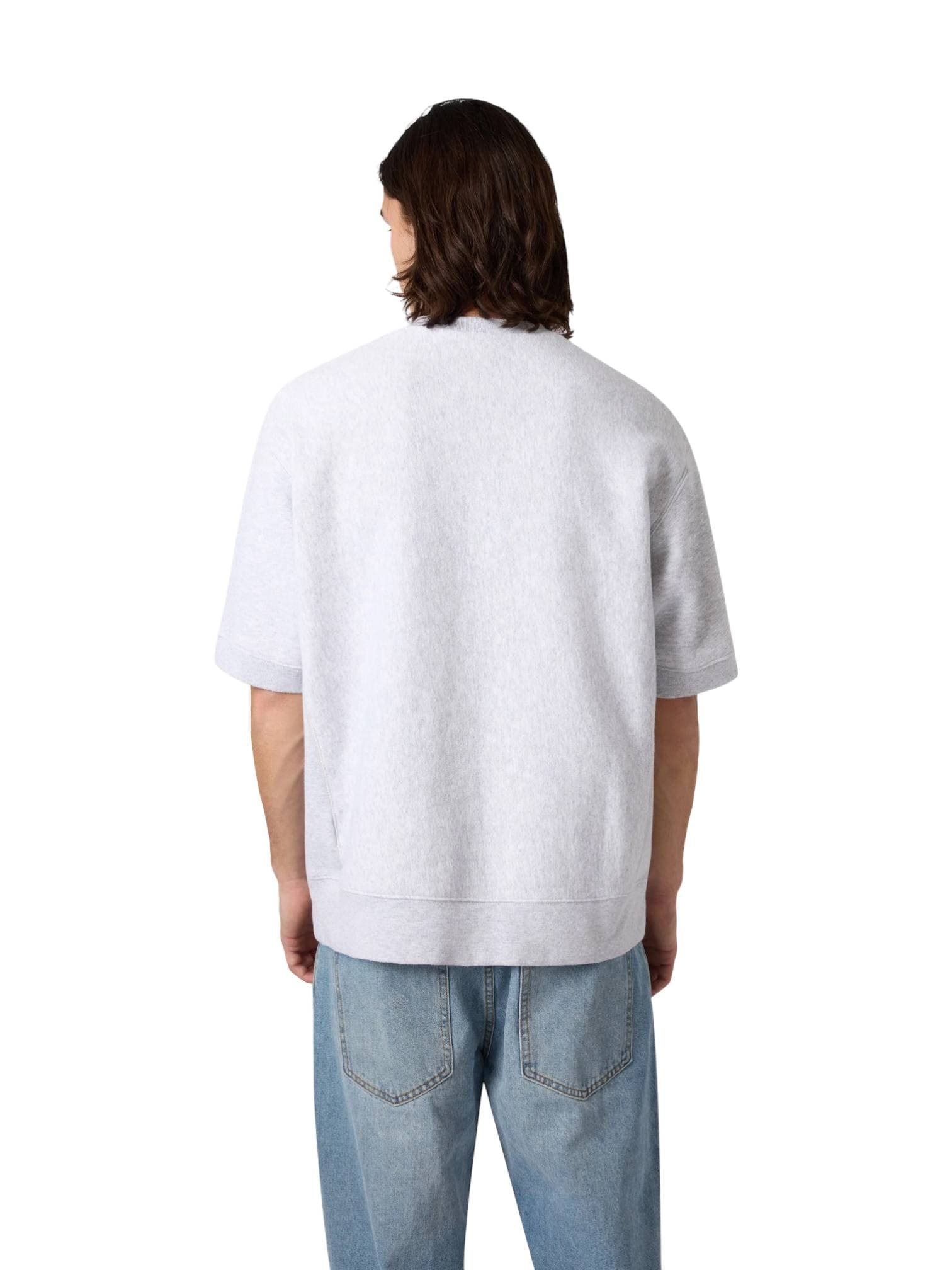 CHAMPION ARCHIVE Champion Reverse weave S/S Crew Sweatshirt felpa maniche corte - heather grey - 3