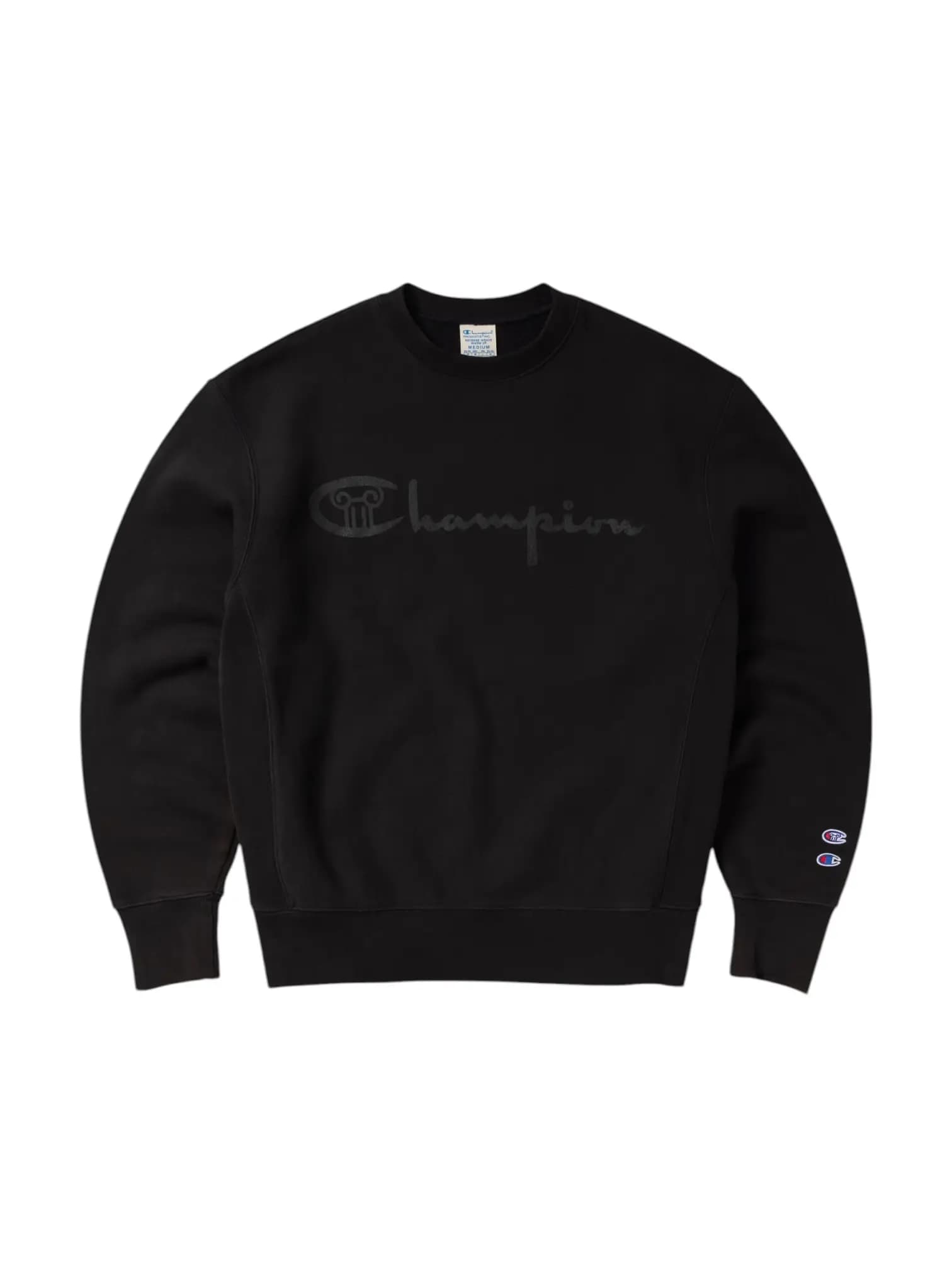 CHAMPION ARCHIVE Champion x Aries Decentralised crewneck sweatshirt felpa girocollo  - washed black - 6