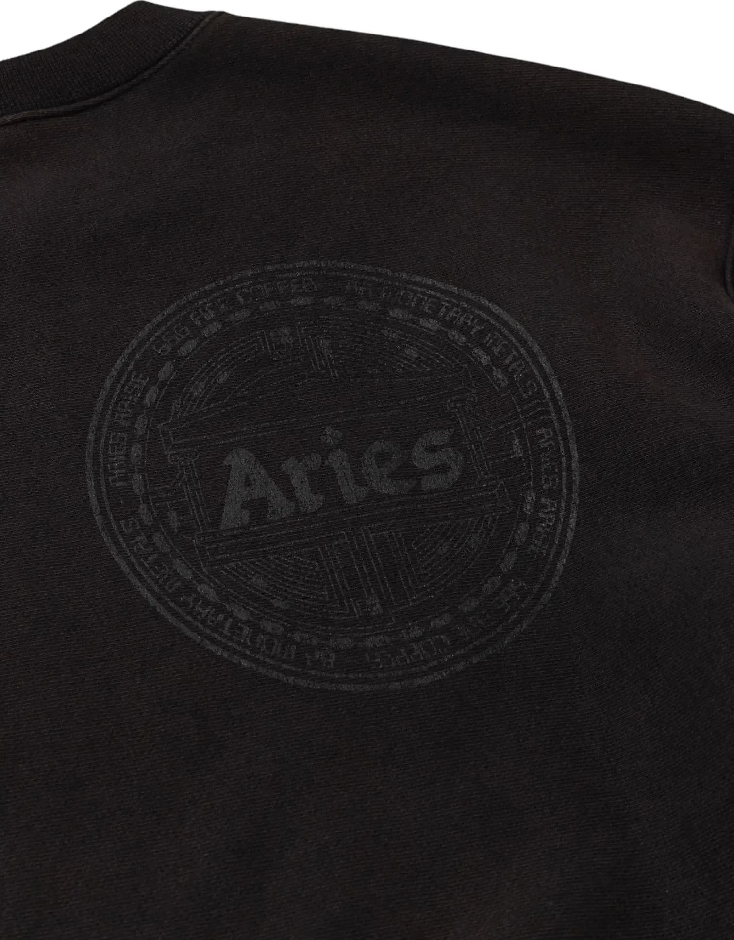 CHAMPION ARCHIVE Champion x Aries Decentralised crewneck sweatshirt felpa girocollo  - washed black - 3