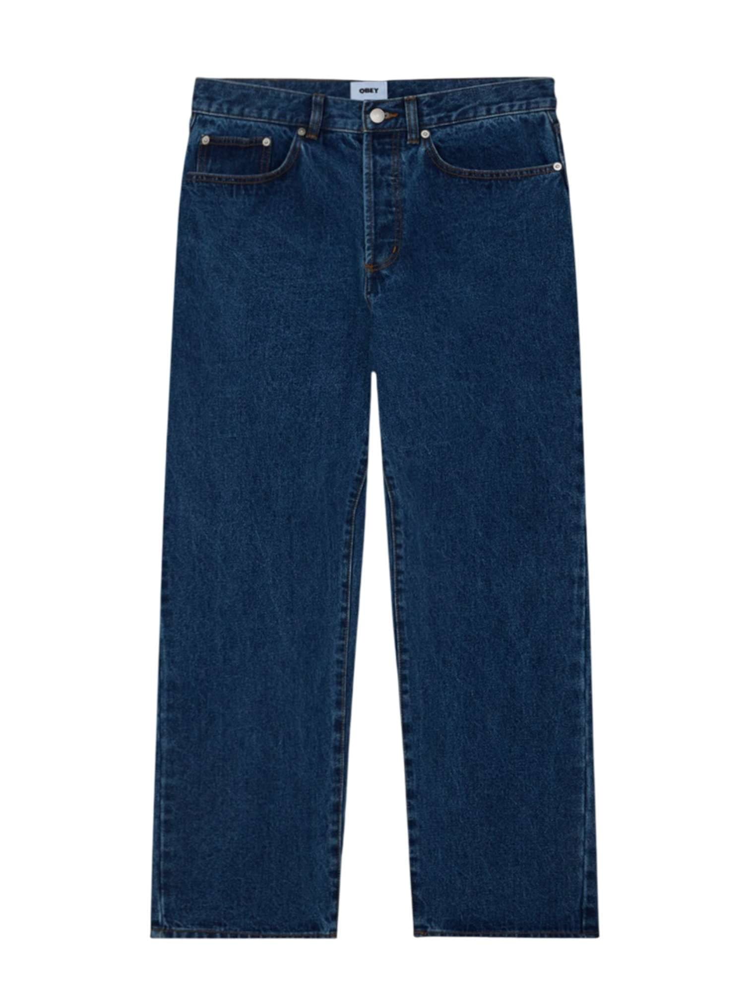 OBEY Obey Classic baggy denim pants jeans gamba larga - stone washed indigo - 2