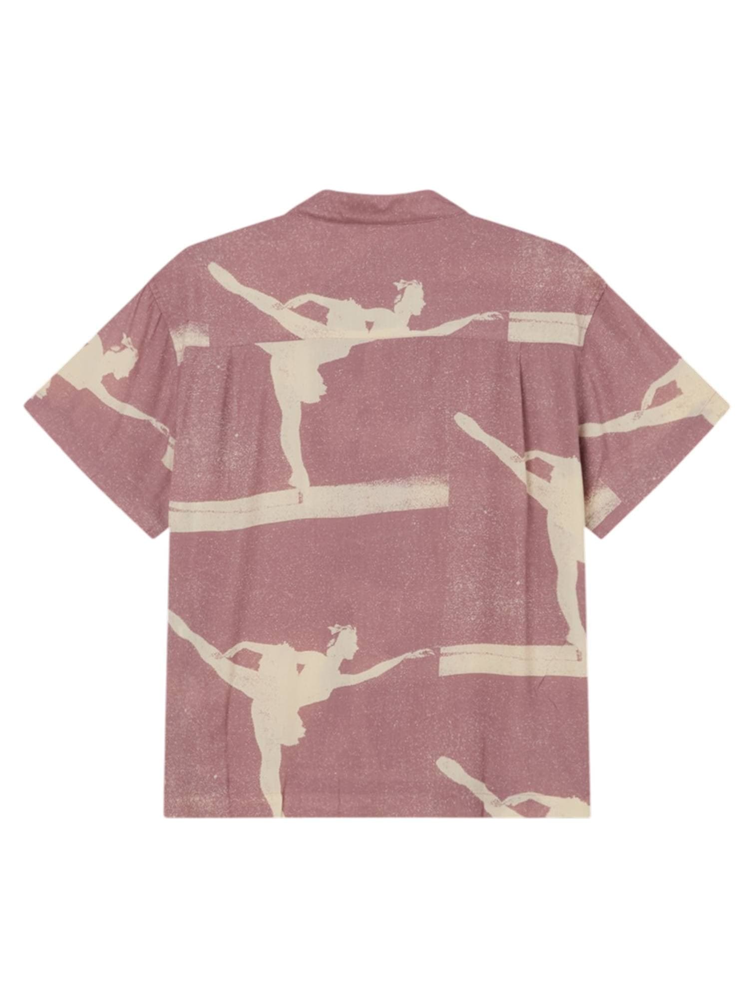 OBEY Obey Jacques cuban shirt camicia maniche corte - mauve multi - 2