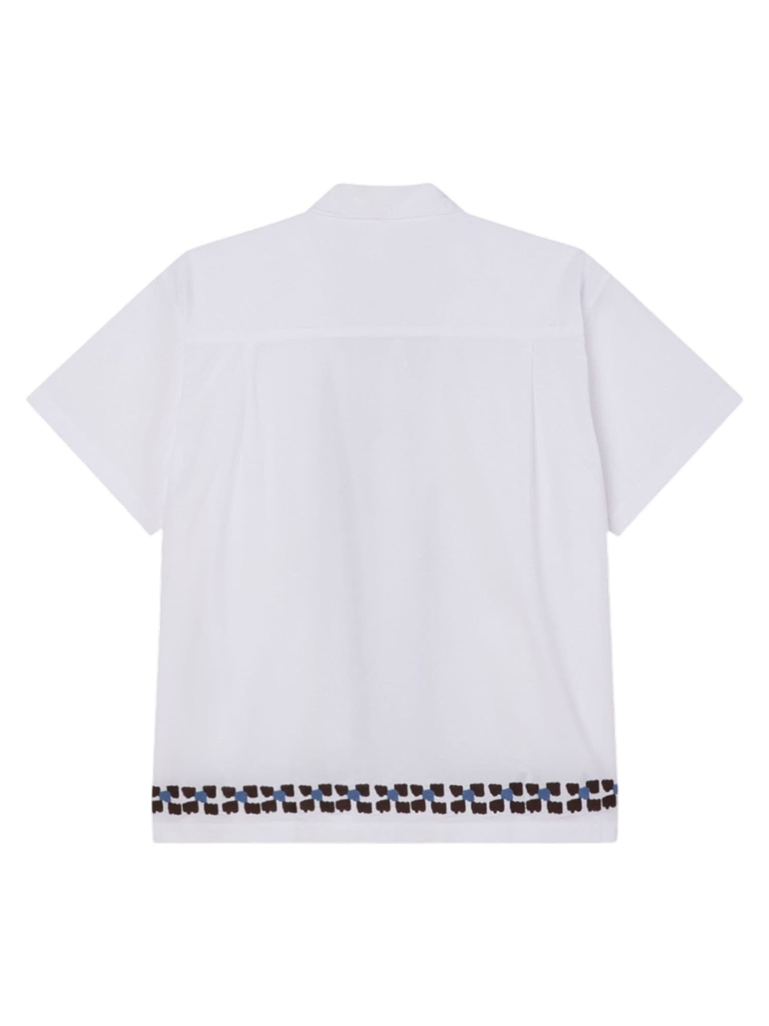 OBEY Obey Ruben shirt camicia maniche corte con colletto cubano - white multi - 2