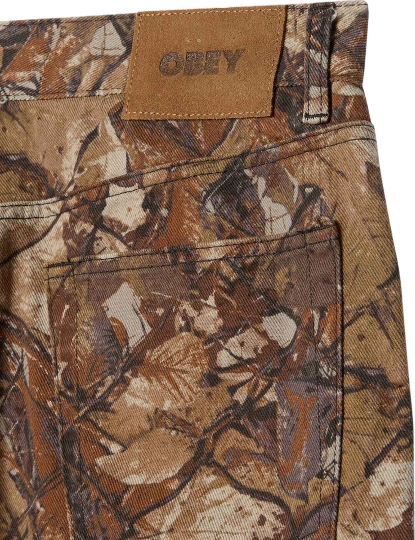 OBEY Obey Classic baggy denim pants jeans con motivo realtree gamba larga - fence camo multi - 3