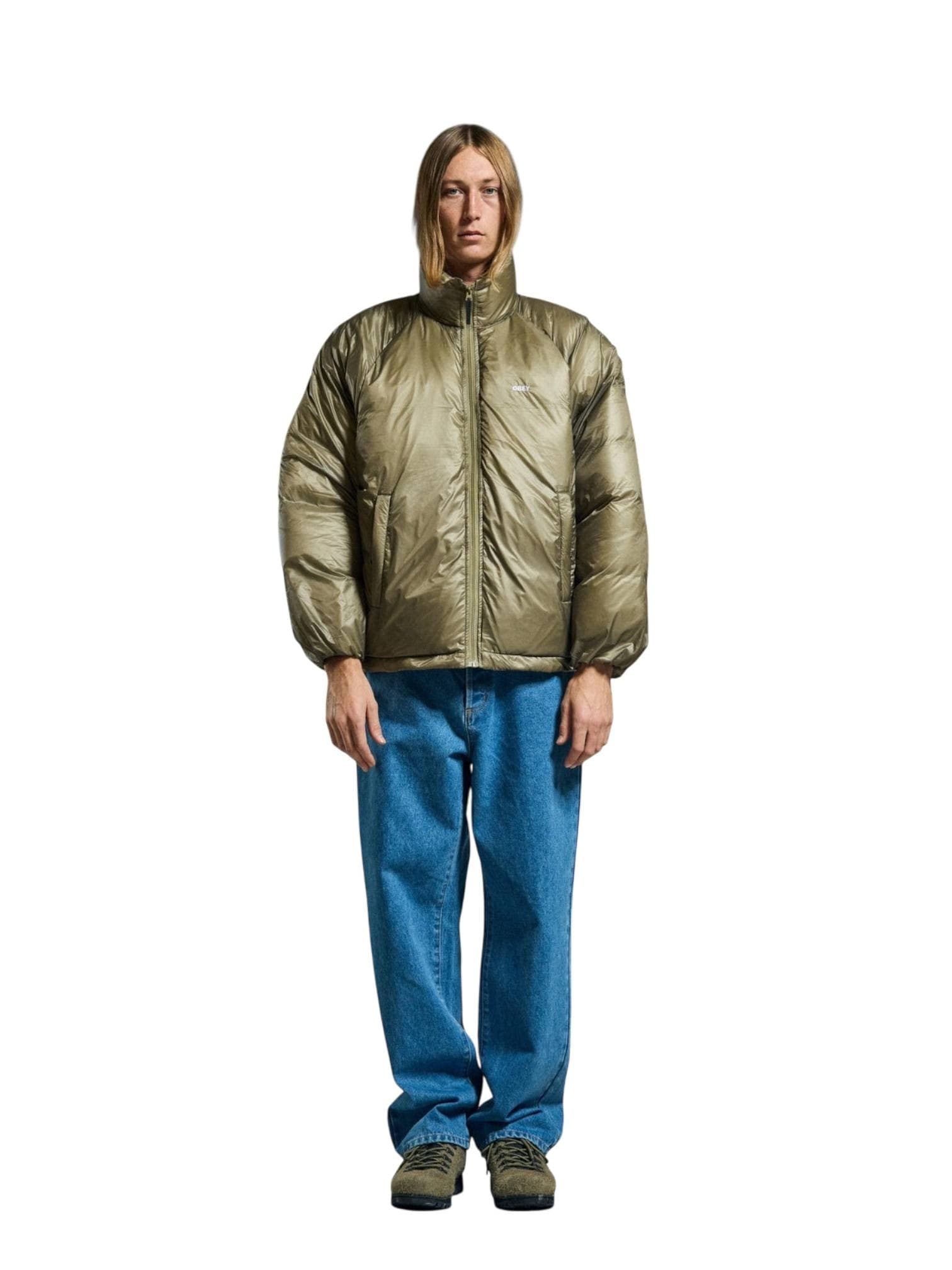 OBEY Obey Echo puffer jacket piumino imbottito con effetto traslucido - mermaid - 5