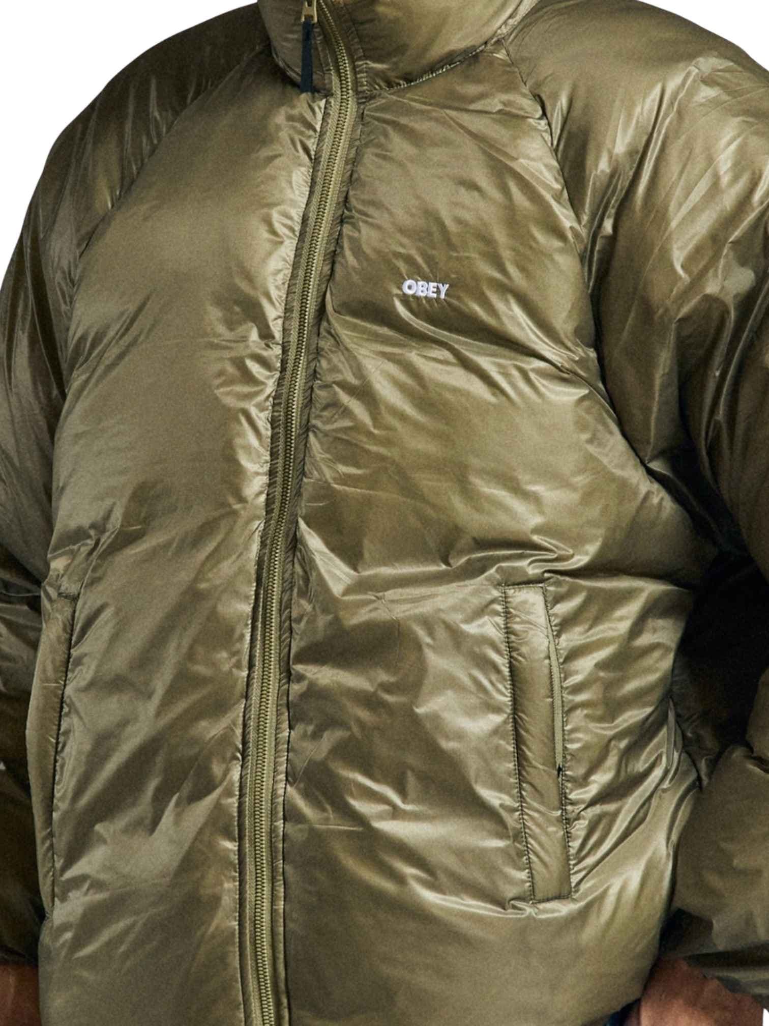 OBEY Obey Echo puffer jacket piumino imbottito con effetto traslucido - mermaid - 6