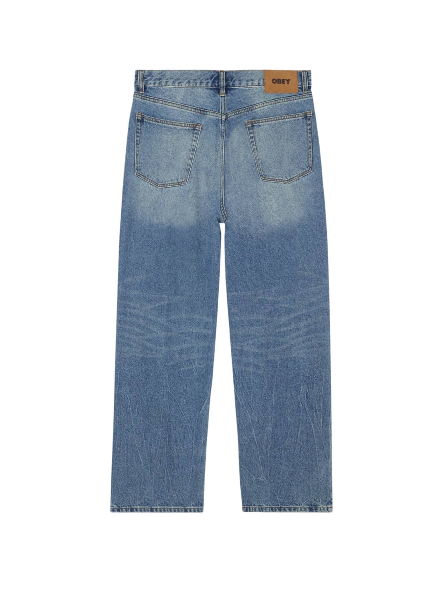 OBEY Obey Classic baggy vintage denim pants jeans con gamba larga - heavy vintage light - 6