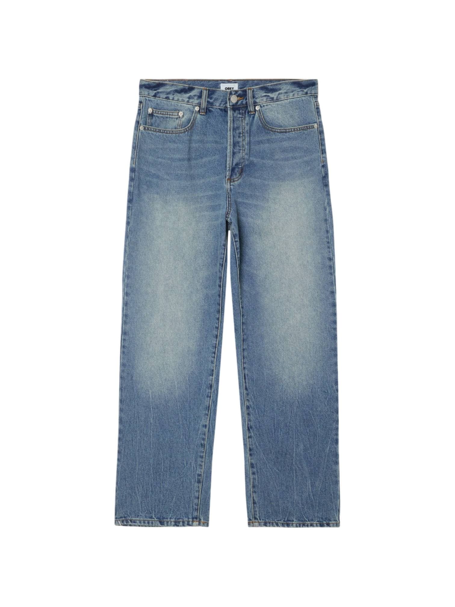 OBEY Obey Classic baggy vintage denim pants jeans con gamba larga - heavy vintage light - 2