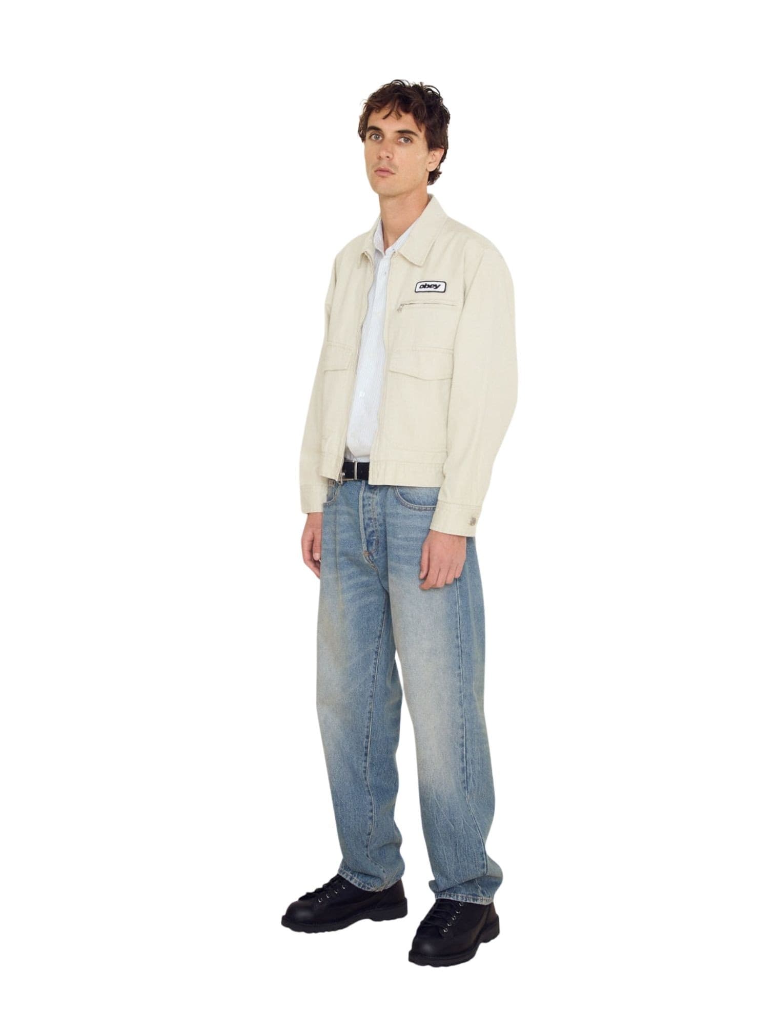 OBEY Obey Classic baggy vintage denim pants jeans con gamba larga - heavy vintage light - 4