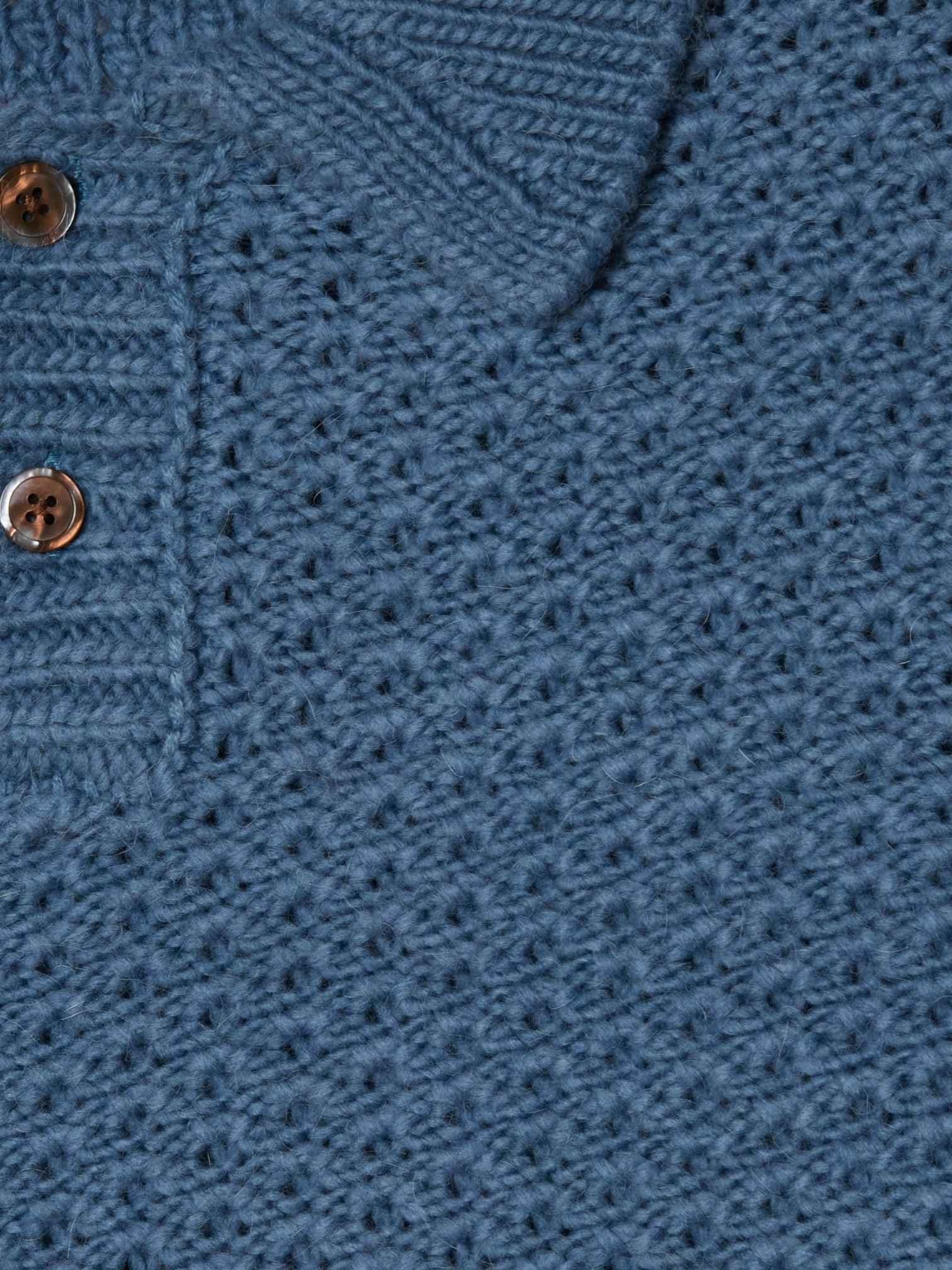 OBEY Obey Loreto Polo knit sweater maglioncino in lana con colletto - Captains blue multi - 3