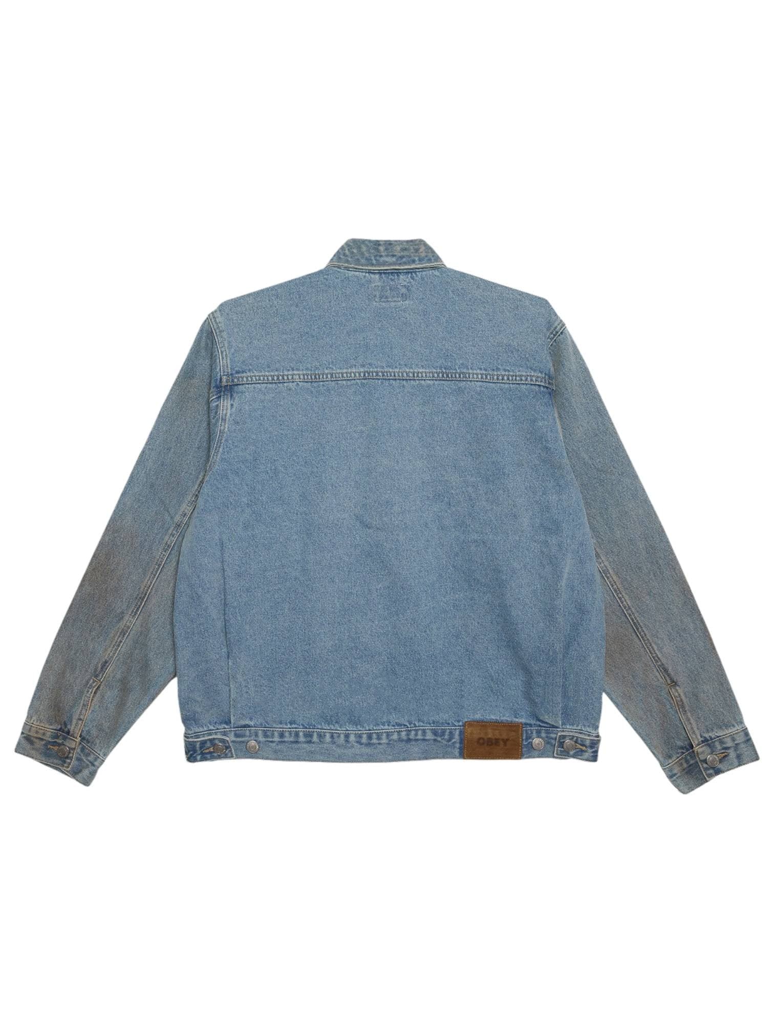 OBEY Obey Base Trucker Jacket giacca in denim leggera con effetto vintage - heavy vintage light - 2