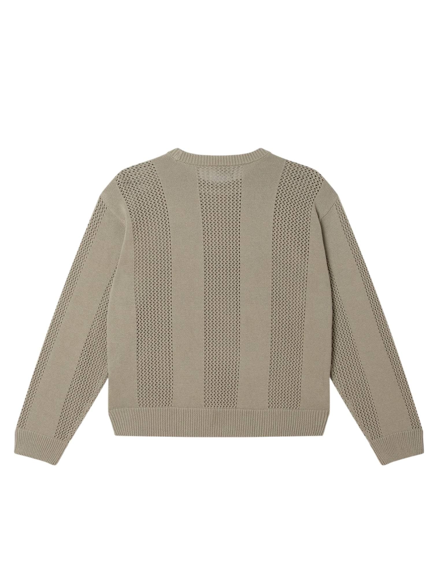 OBEY Obey Classic Crochet sweater maglioncino in cotone leggero - london fog - 2
