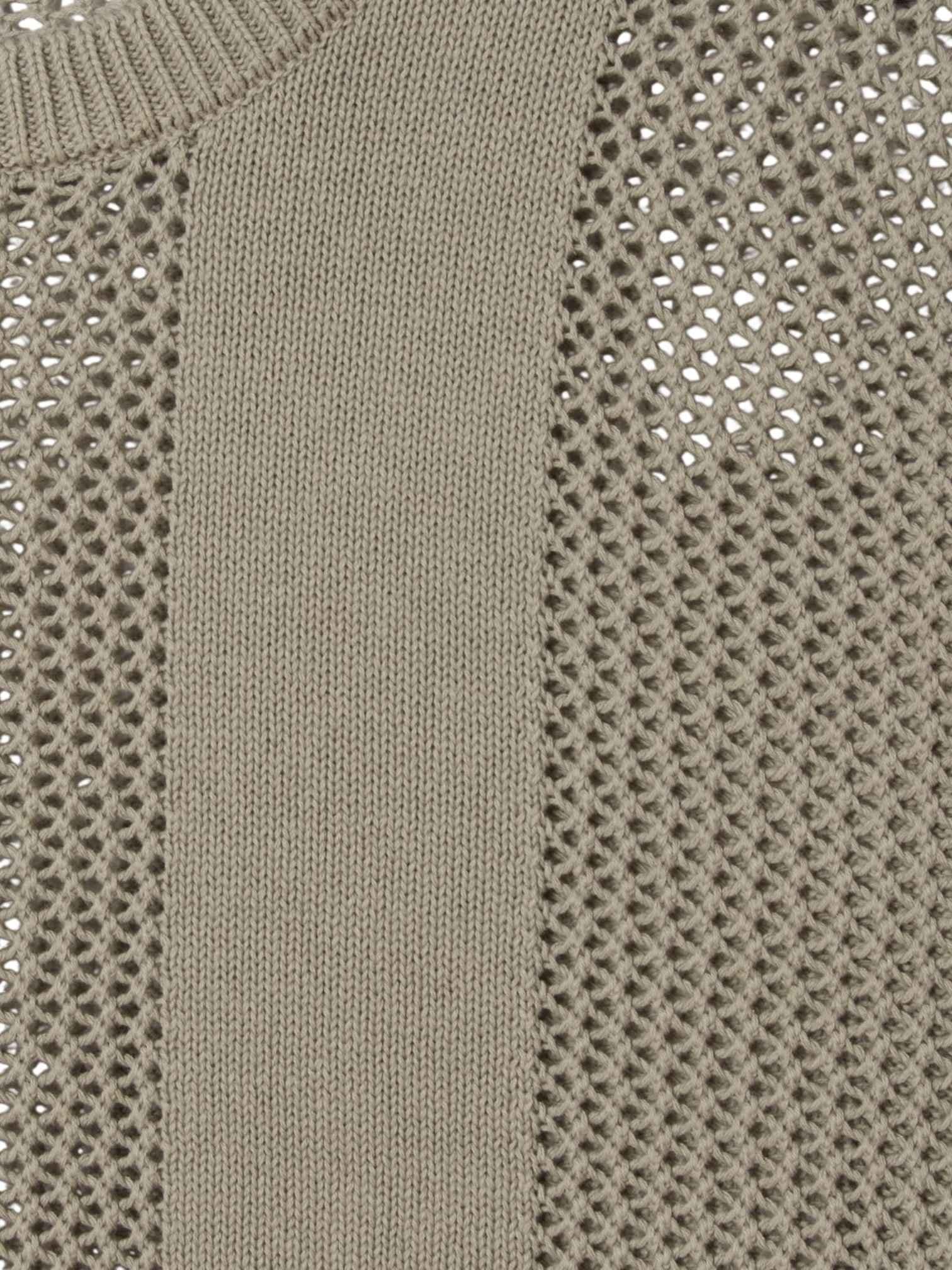 OBEY Obey Classic Crochet sweater maglioncino in cotone leggero - london fog - 3