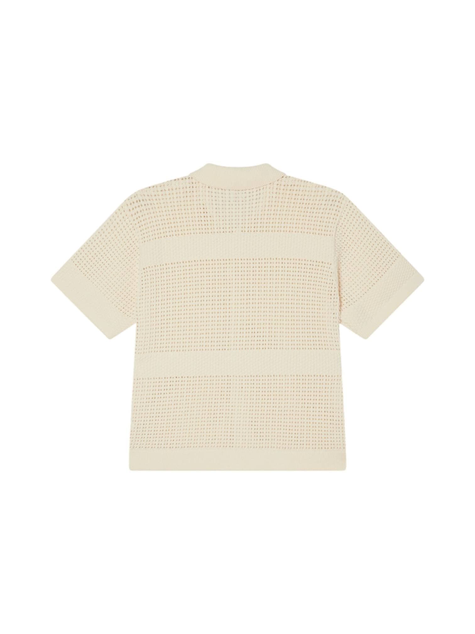 OBEY Obey Zach sweater shirt polo maniche corte in maglina con bottoni - umbleached - 2