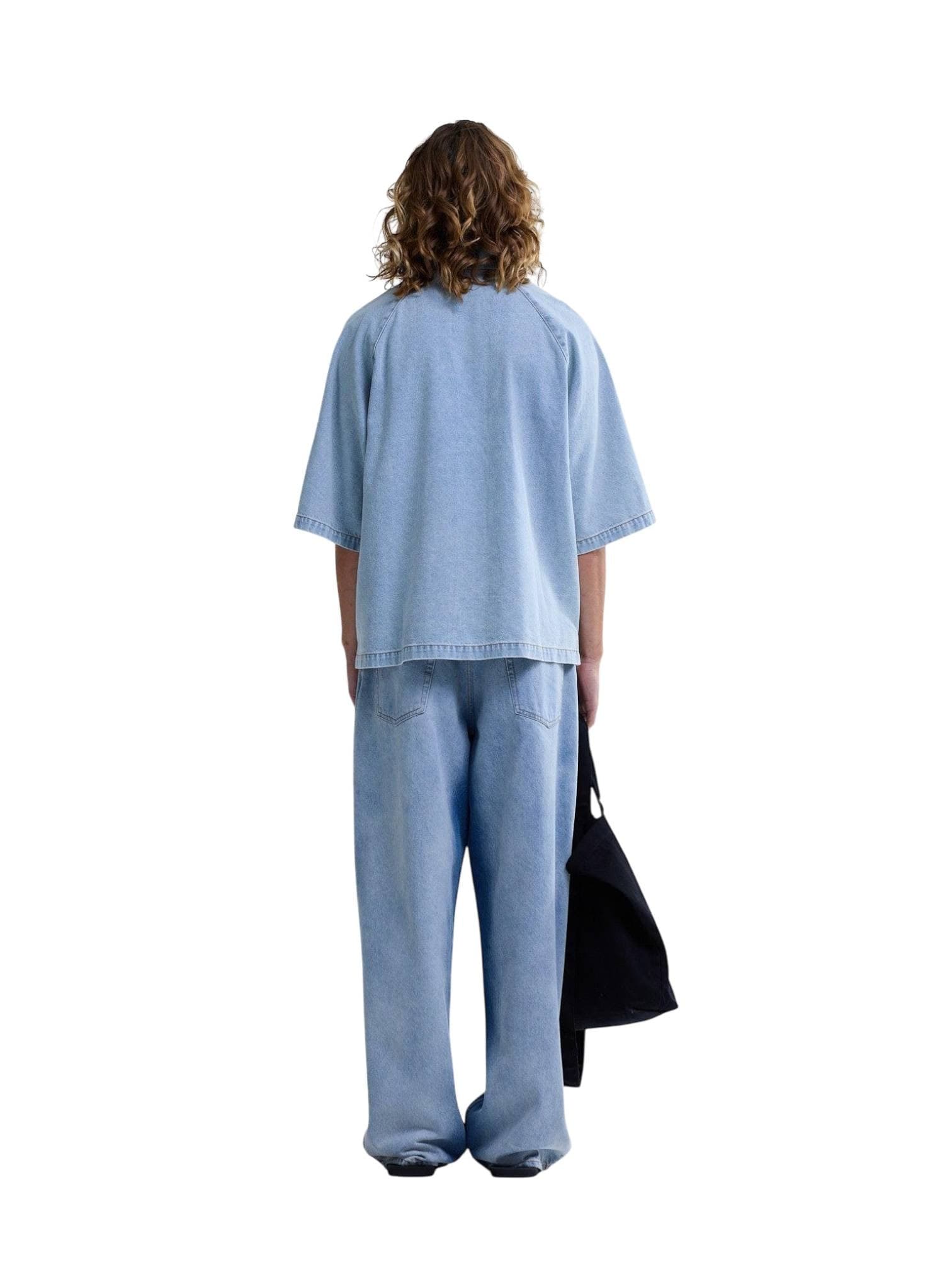 NEW AMSTERDAM SURF ASSOCIATION New Amsterdam surf Association Lyocell short sleeves shirt camicia boxy maniche corte - light blue - 5