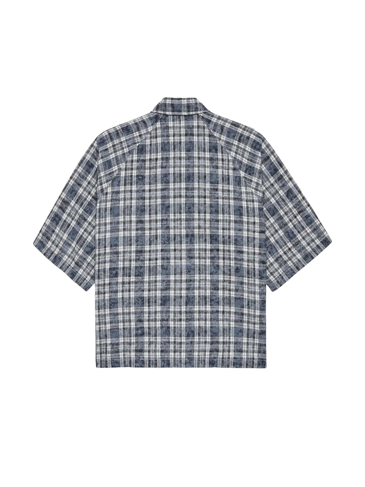 NEW AMSTERDAM SURF ASSOCIATION New Amsterdam surf Association Wijk short sleeves check shirt camicia a quadri boxy fit maniche corte - bleached check - 2