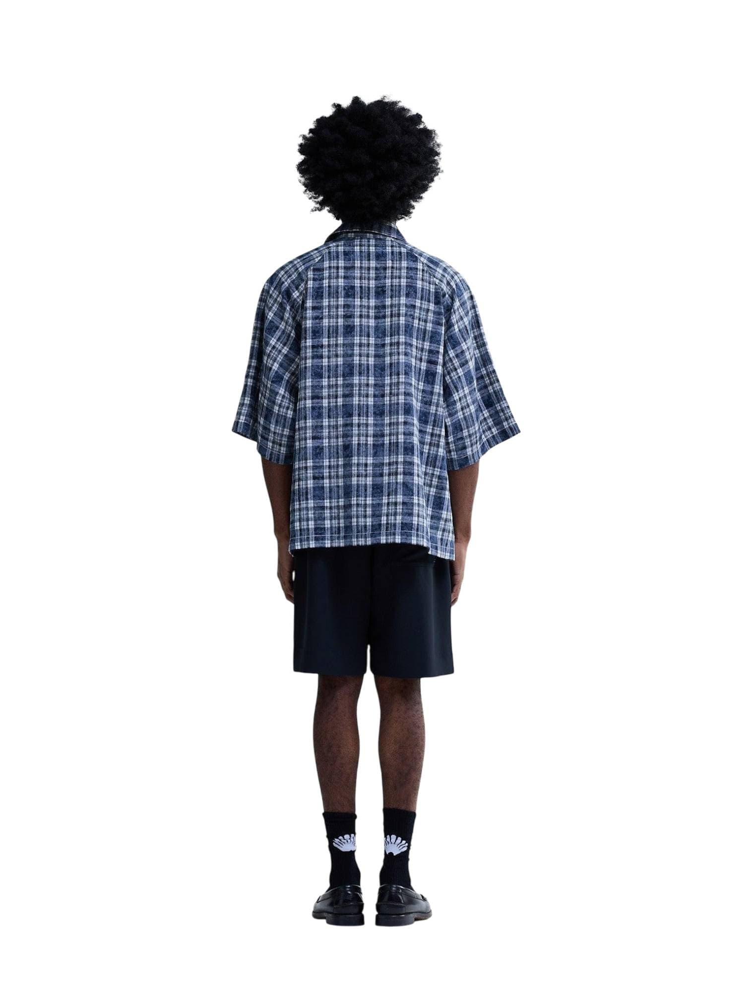 NEW AMSTERDAM SURF ASSOCIATION New Amsterdam surf Association Wijk short sleeves check shirt camicia a quadri boxy fit maniche corte - bleached check - 4