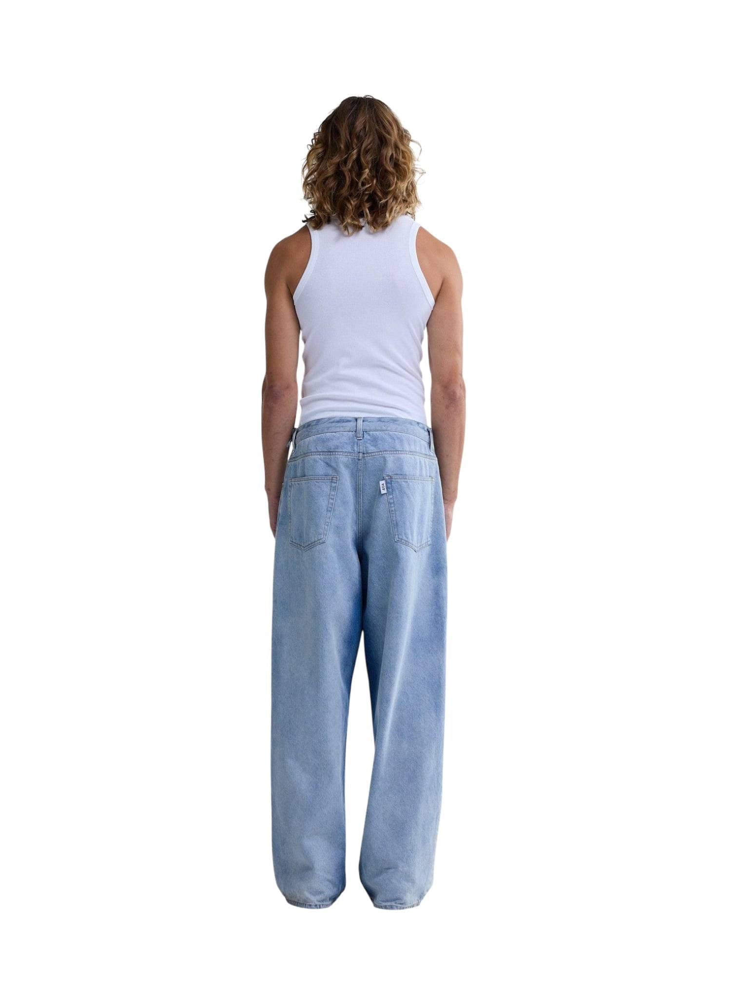 NEW AMSTERDAM SURF ASSOCIATION New Amsterdam surf Association 40A denim pants jeans gamba larga e dritta - light blue - 4