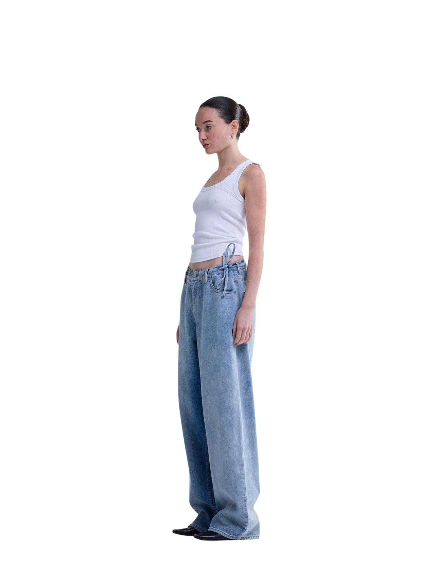 NEW AMSTERDAM SURF ASSOCIATION New Amsterdam surf Association 40A denim pants jeans gamba larga e dritta - light blue - 7