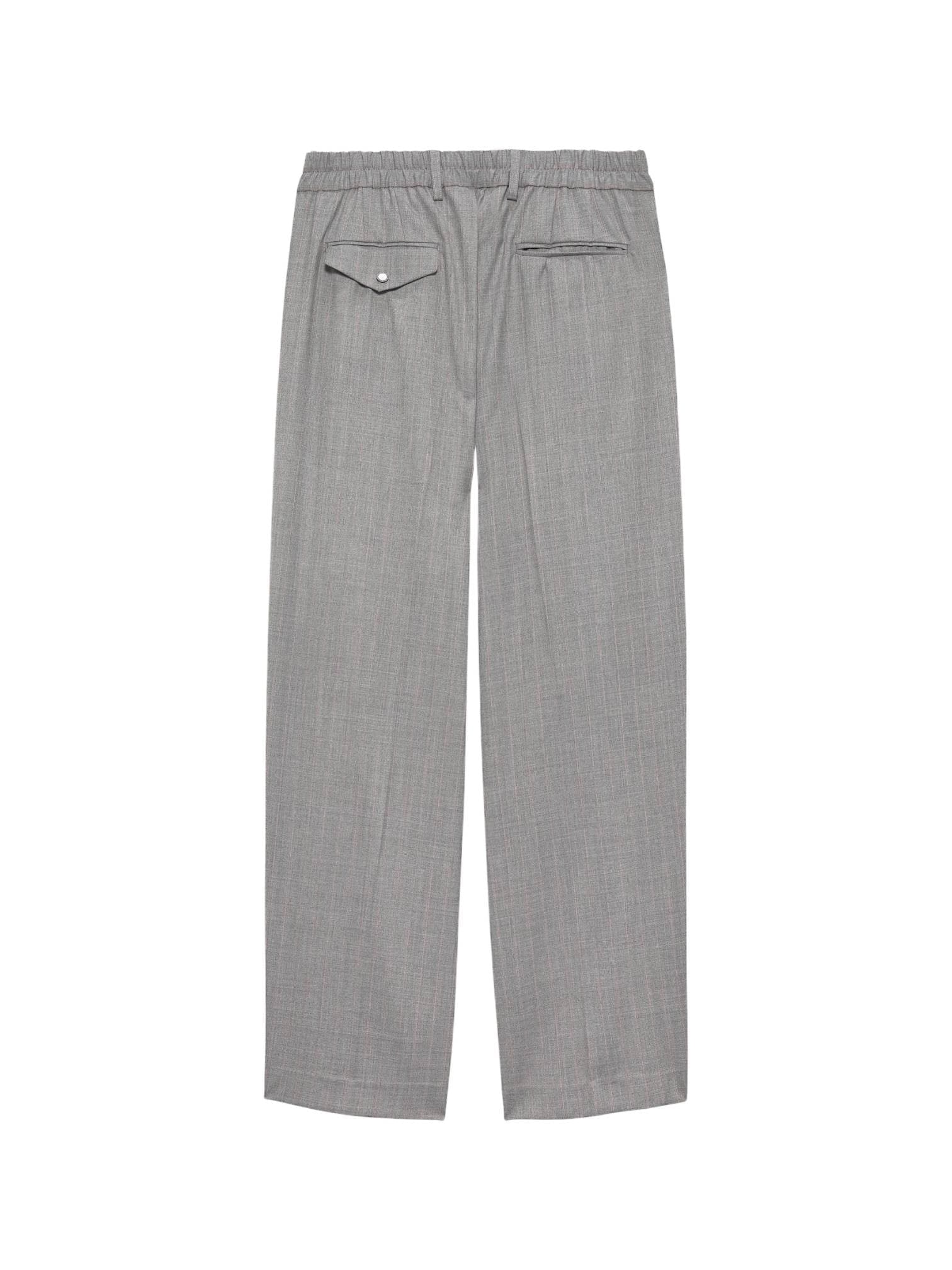 NEW AMSTERDAM SURF ASSOCIATION New Amsterdam surf Association Wool after trouser pantaloni sartoriali gamba dritta - grey/pink pinstripe - 2