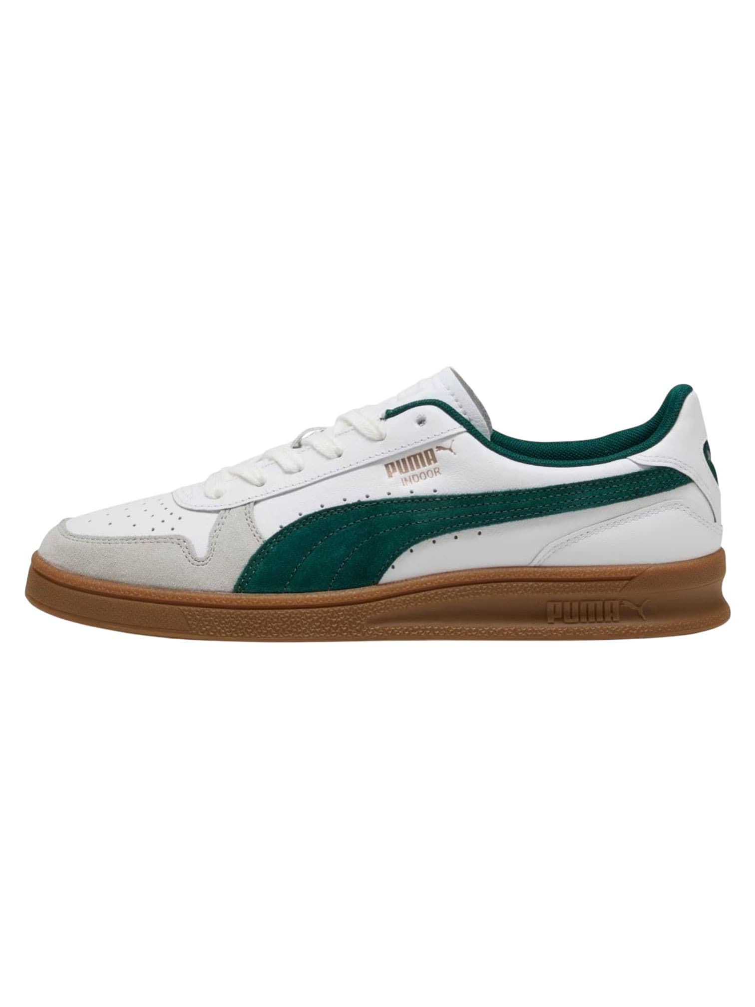 PUMA SPORTSTYLE Puma Indoor sneakers basse in pelle - White/Dark mirtle/gum - 7
