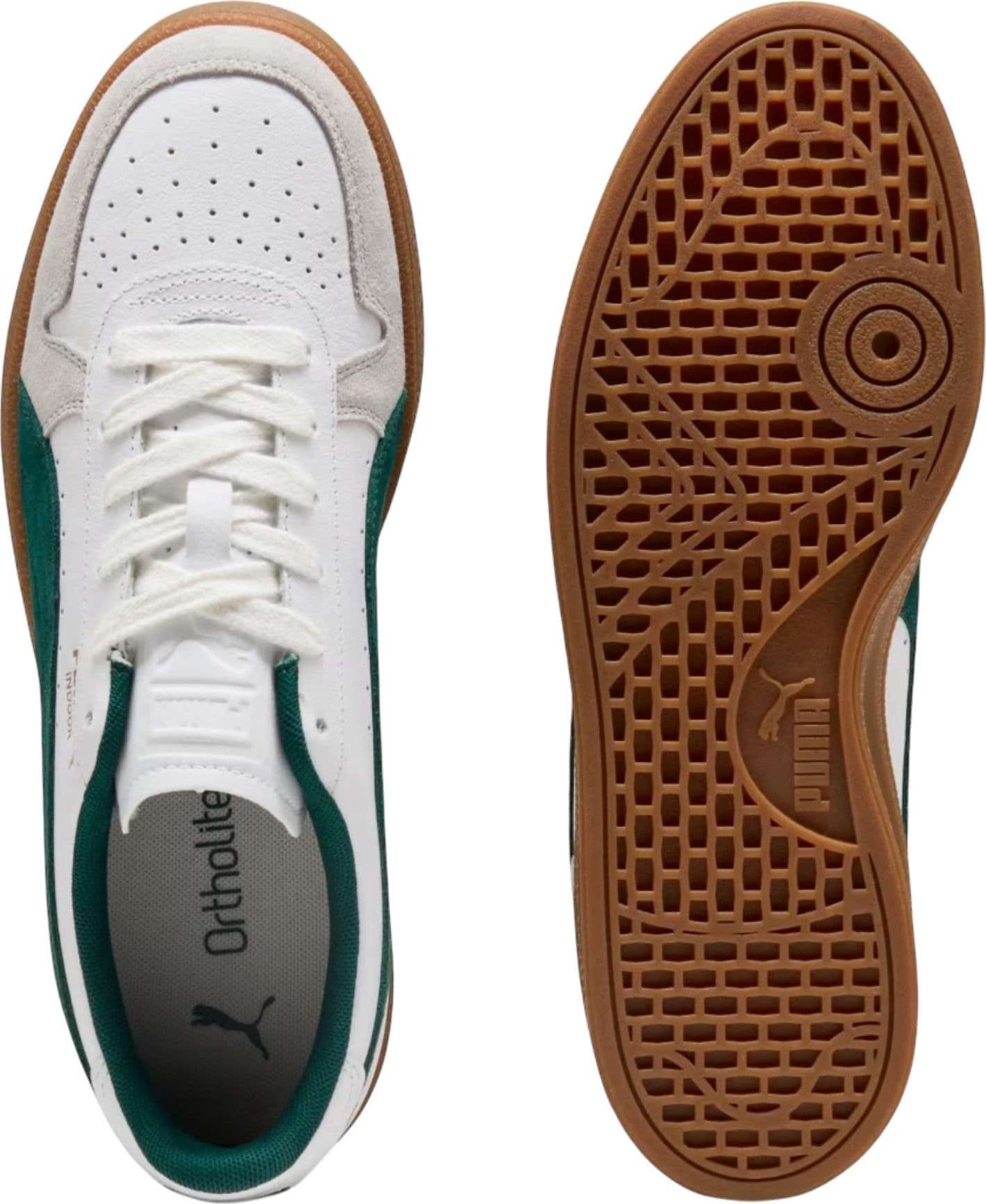 PUMA SPORTSTYLE Puma Indoor sneakers basse in pelle - White/Dark mirtle/gum - 2