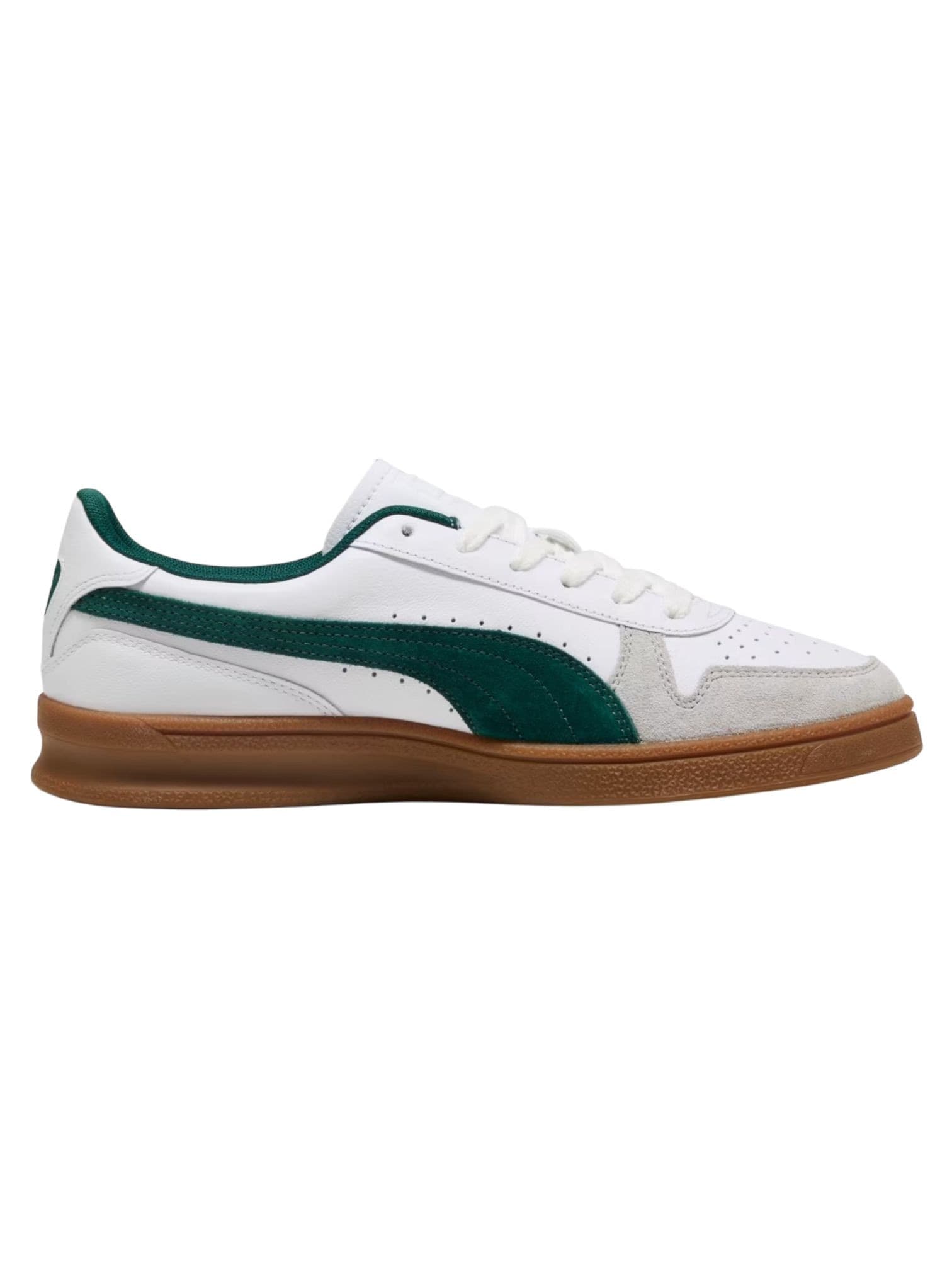 PUMA SPORTSTYLE Puma Indoor sneakers basse in pelle - White/Dark mirtle/gum - 5
