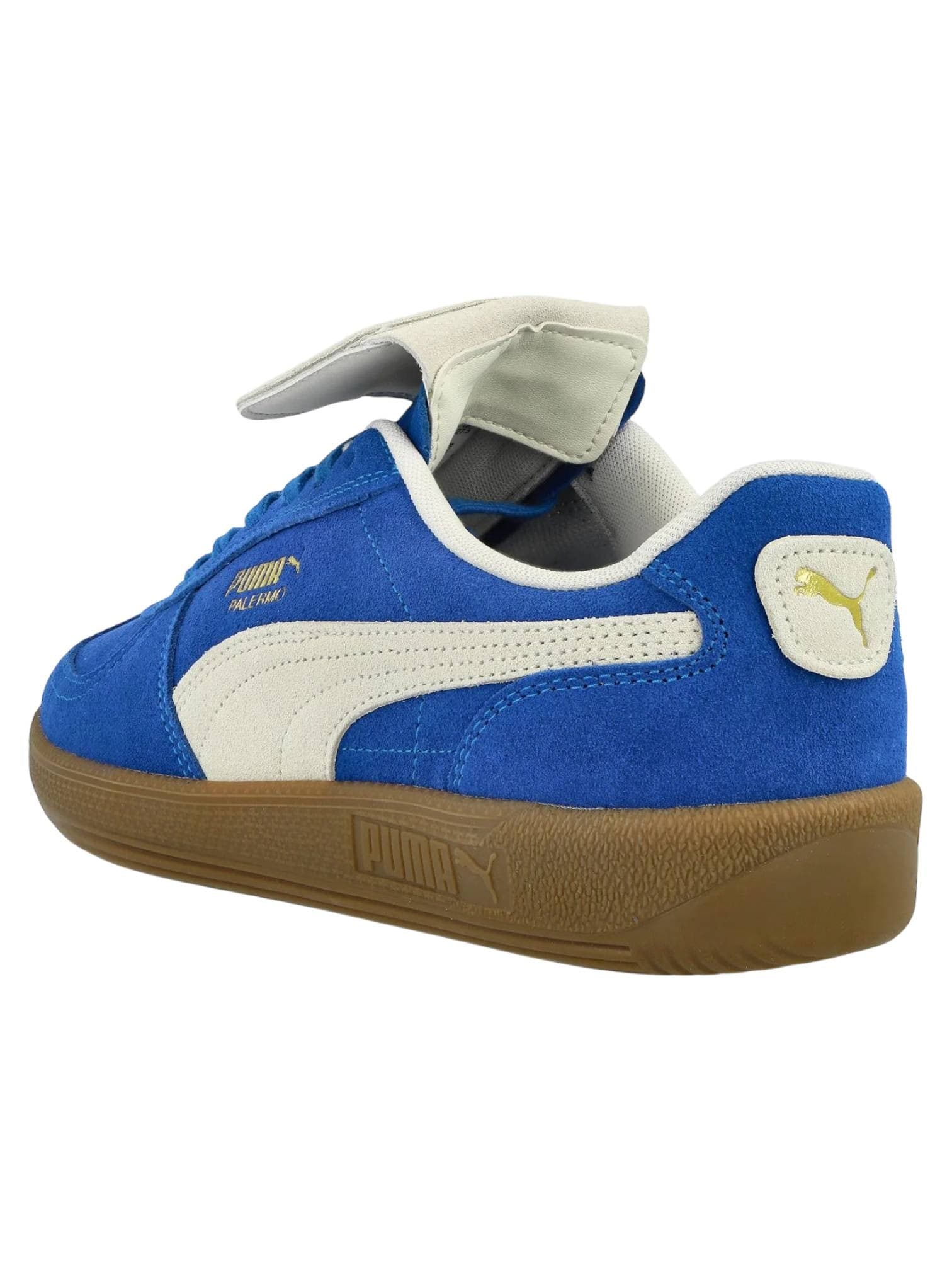 PUMA SPORTSTYLE Puma Palermo Vintage premium suede sneakers basse in pelle - Vivid Blue/Warm white - 3