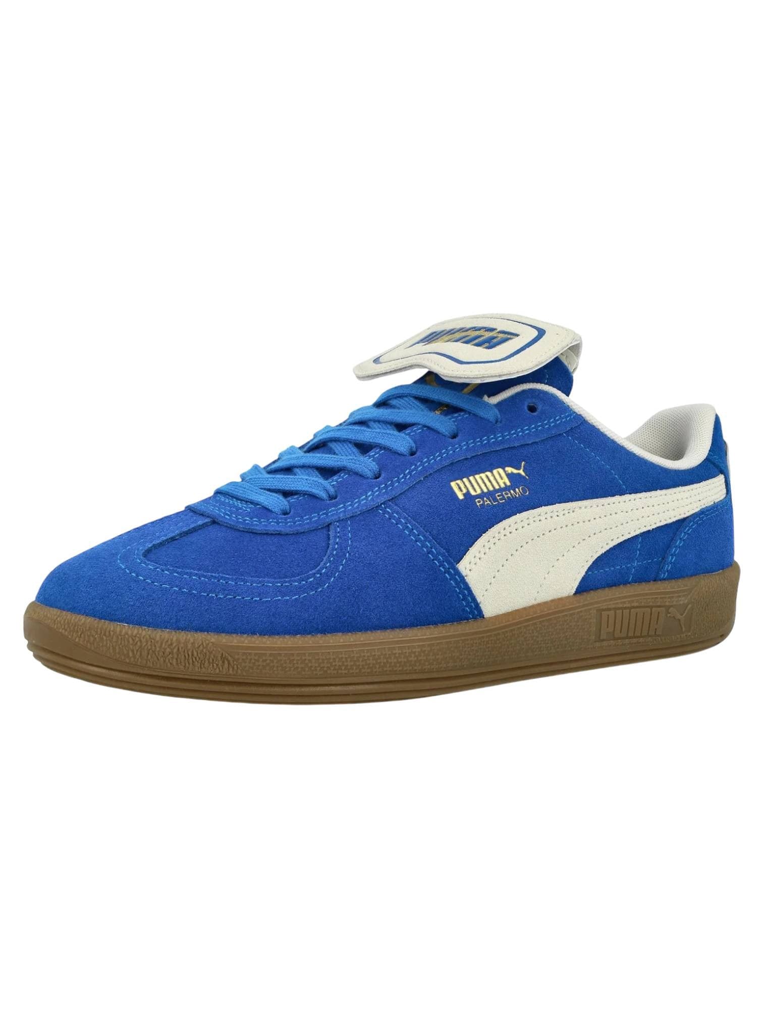 PUMA SPORTSTYLE Puma Palermo Vintage premium suede sneakers basse in pelle - Vivid Blue/Warm white - 4