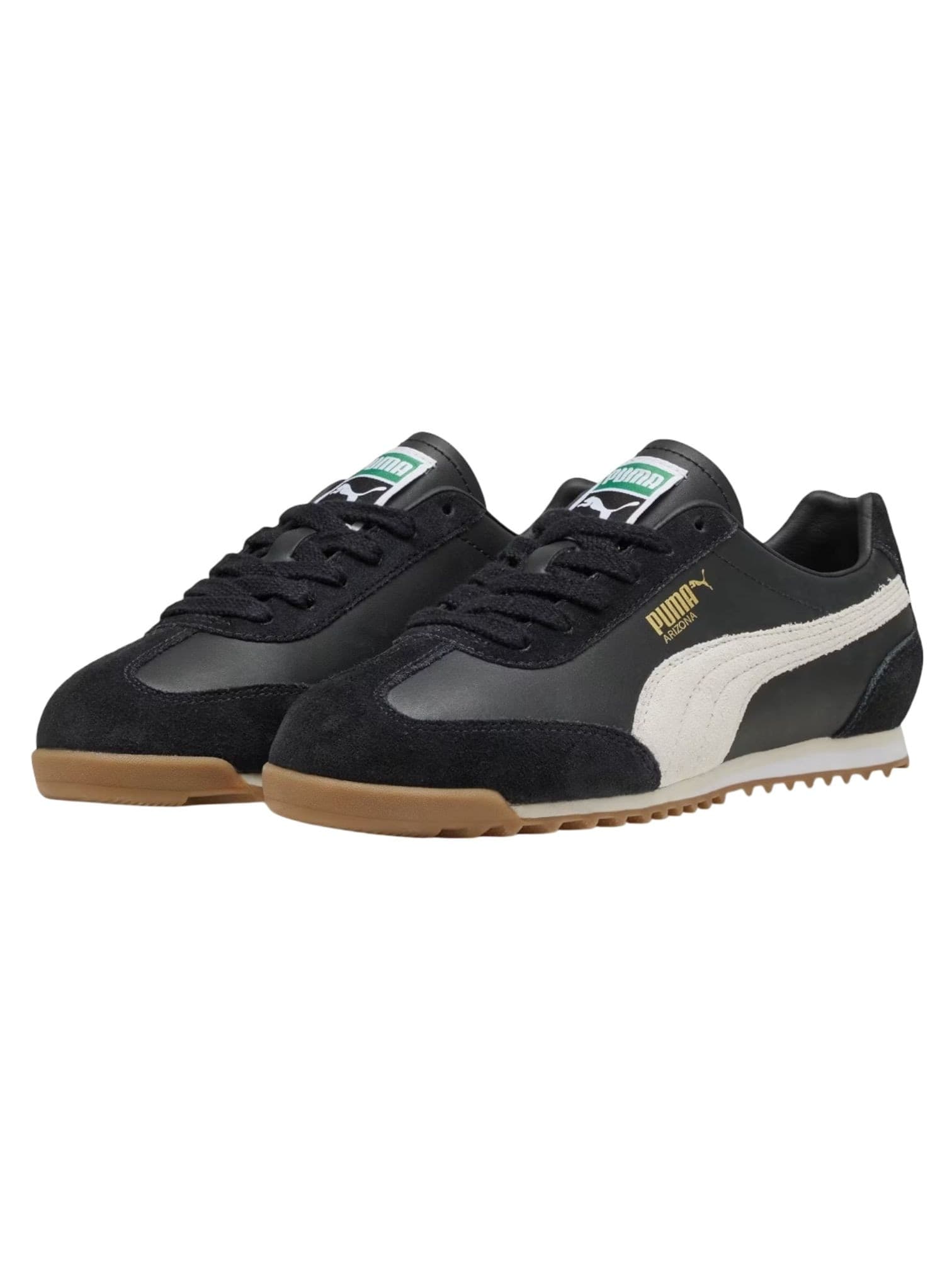 PUMA SPORTSTYLE Puma Arizona retro sneakers basse in pelle - Black/Warm white - 2