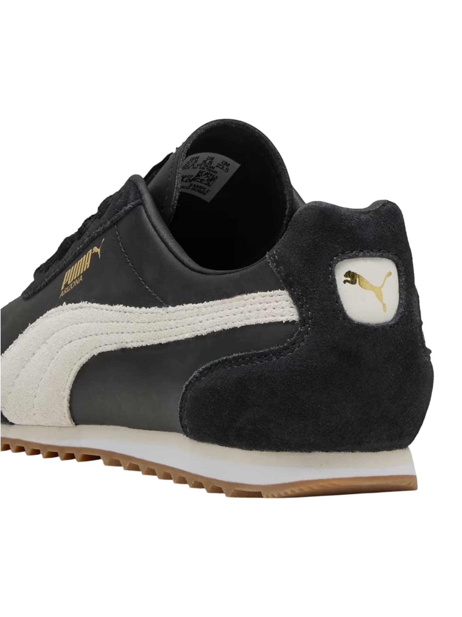 PUMA SPORTSTYLE Puma Arizona retro sneakers basse in pelle - Black/Warm white - 3