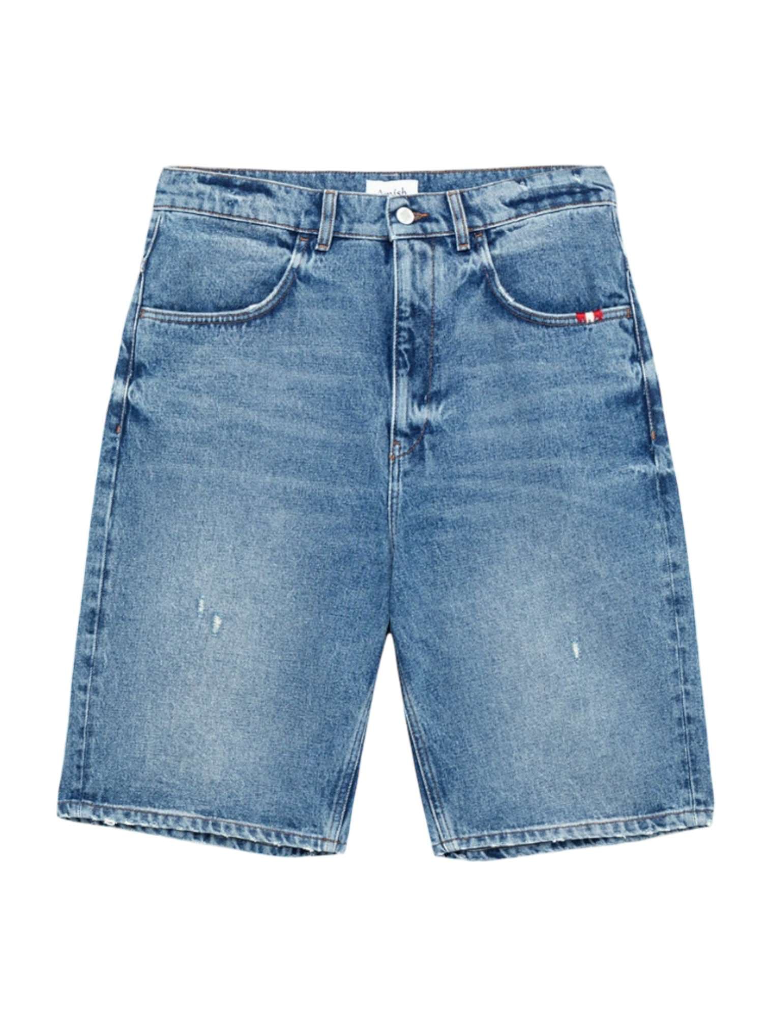 AMISH Amish Supplies Tommy denim shorts bermuda di jeans gamba larga - labrea denim - 8