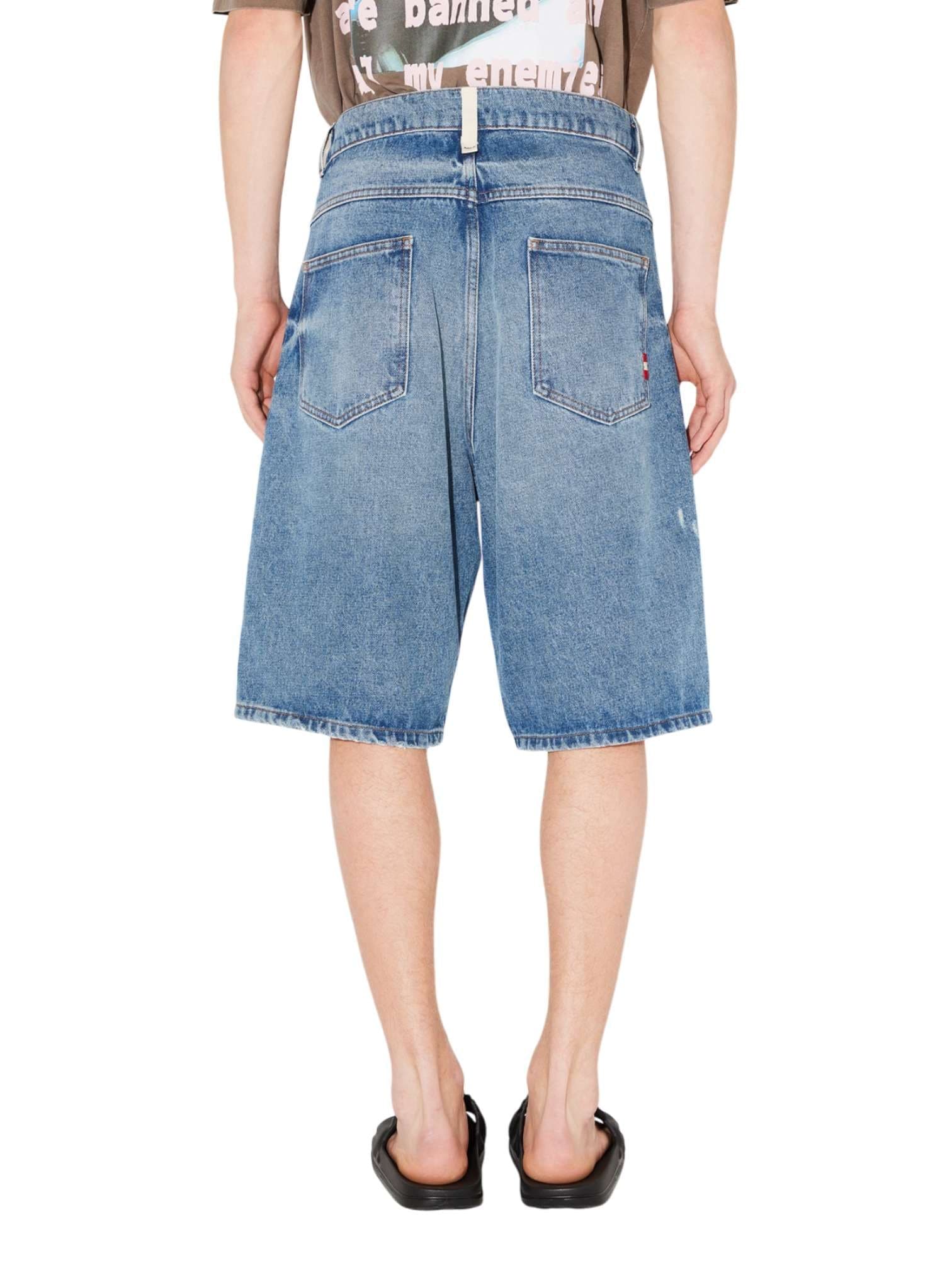 AMISH Amish Supplies Tommy denim shorts bermuda di jeans gamba larga - labrea denim - 4