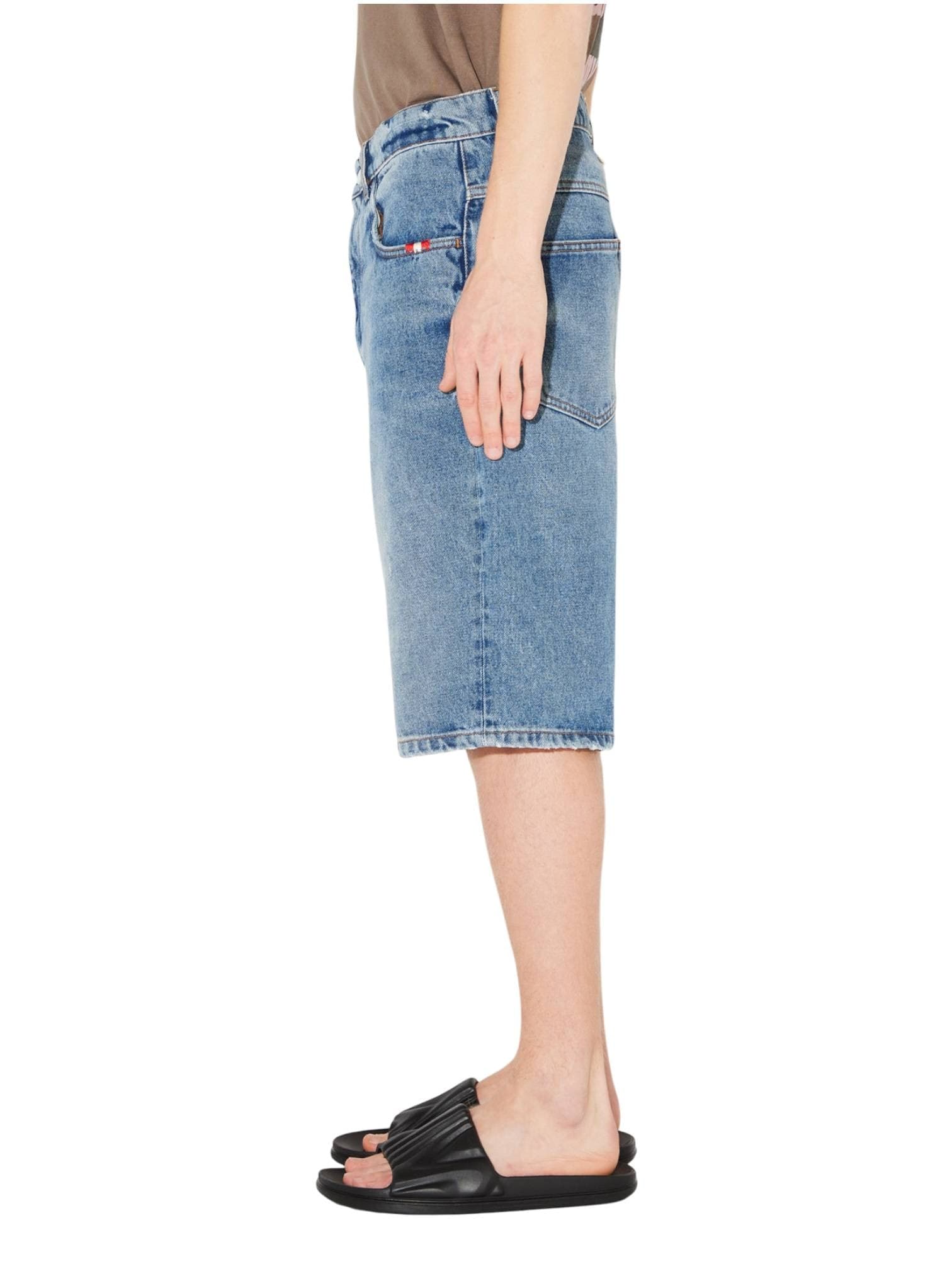 AMISH Amish Supplies Tommy denim shorts bermuda di jeans gamba larga - labrea denim - 5