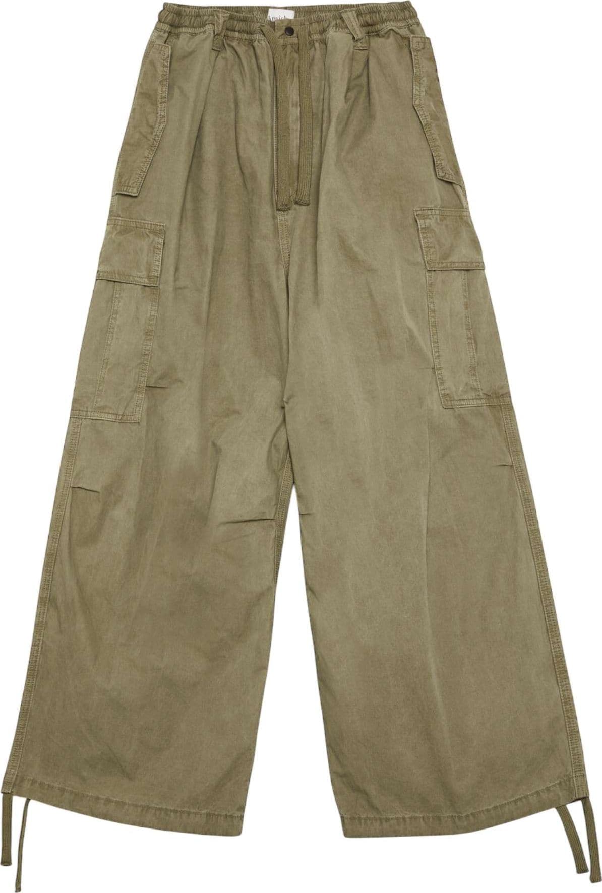 AMISH Amish Supplies Para pantaloni cargo unisex in tessuto popeline - Dyed Sage - 2