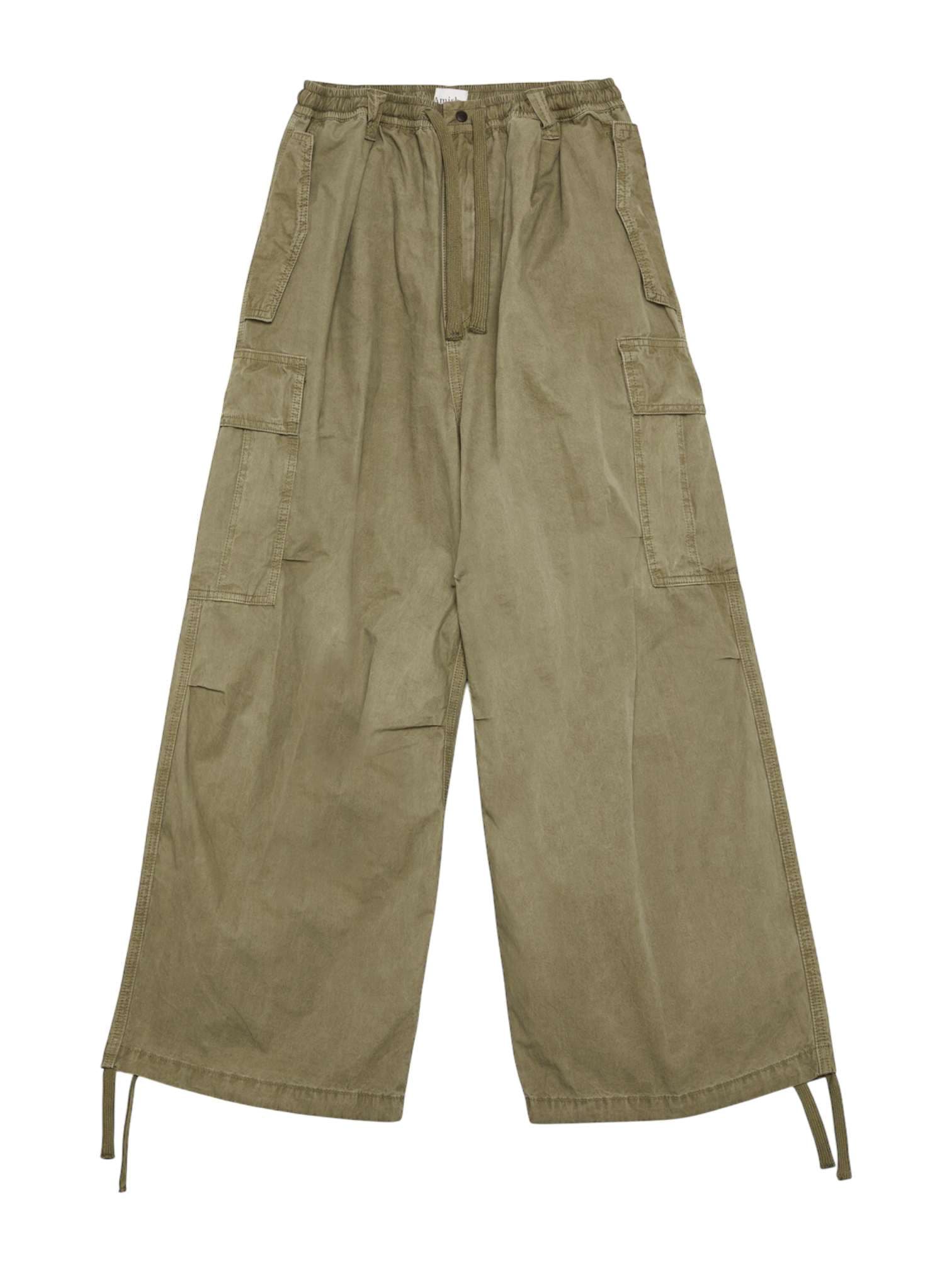 AMISH Amish Supplies Para pantaloni cargo unisex in tessuto popeline - Dyed Sage - 2