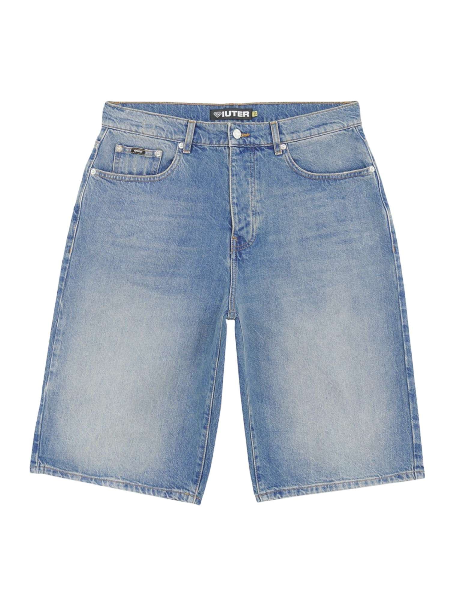 IUTER Iuter Baggy denim shorts di jeans con gamba larga - medium blue - 3