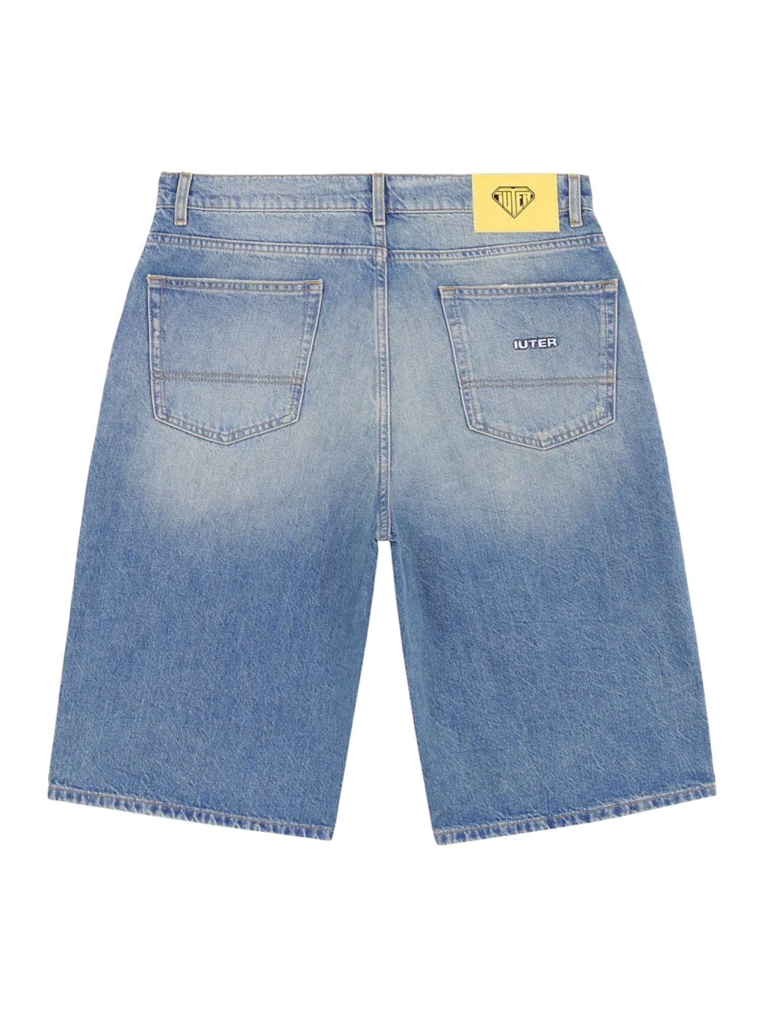 IUTER Iuter Baggy denim shorts di jeans con gamba larga - medium blue - 2