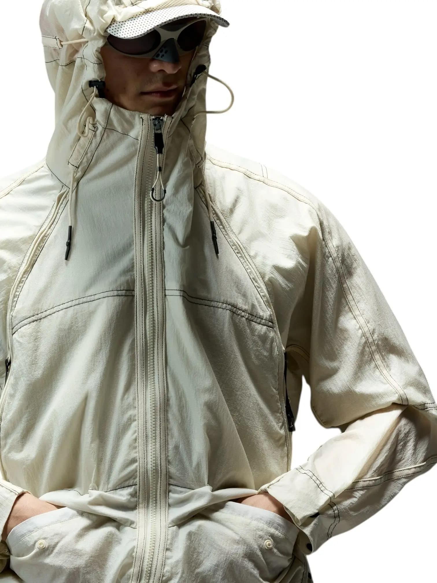 OAKLEY Oakley Latitude veil flow Jacket giacca tecnica estiva con cappuccio - Mist - 7