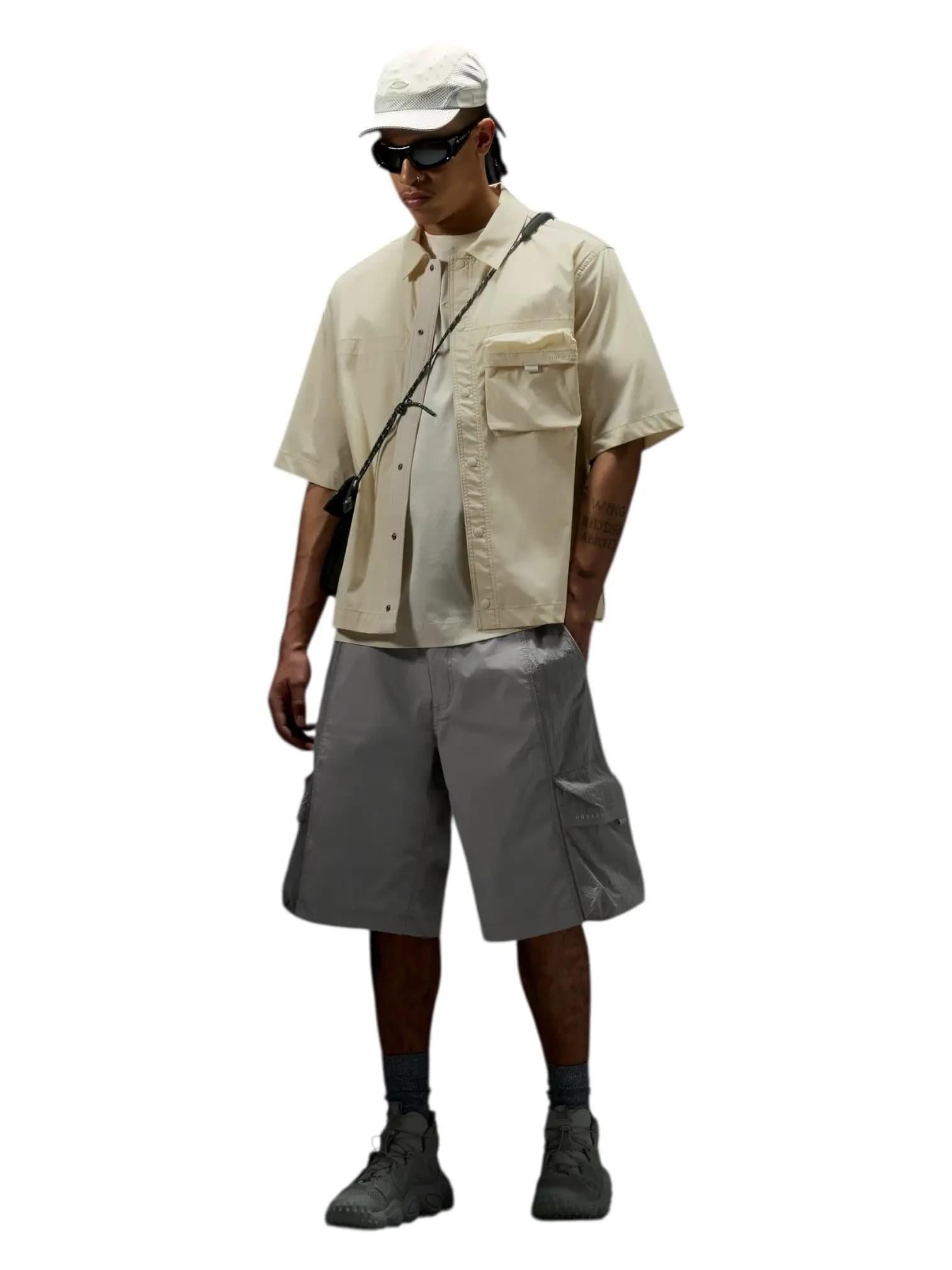 OAKLEY Oakley Reserve momento shirt camicia tecnica maniche corte - Mist - 3