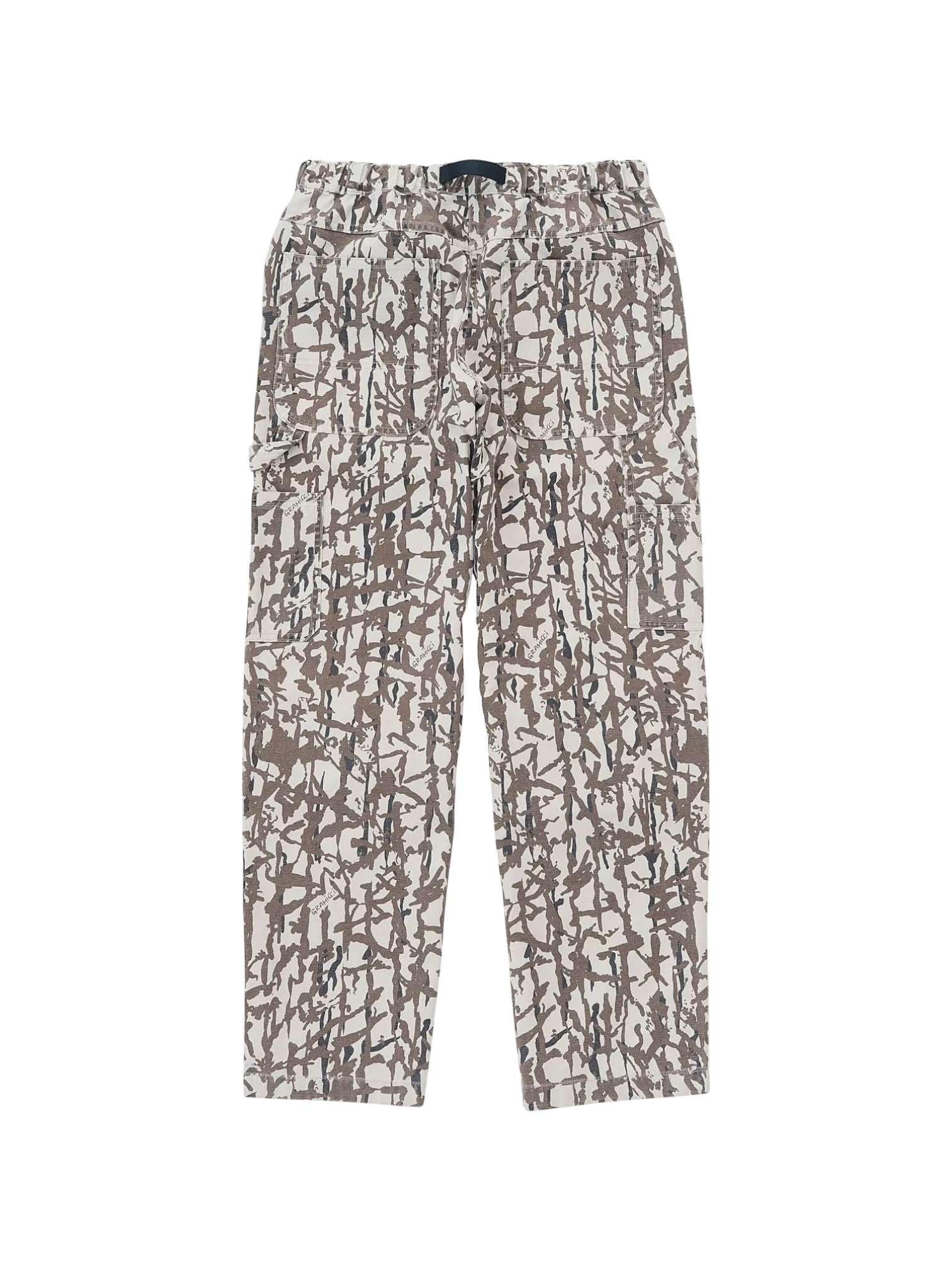 GRAMICCI Gramicci Taos pantaloni gamba dritta in canvas con cinturino incorporato - grey reed - 2