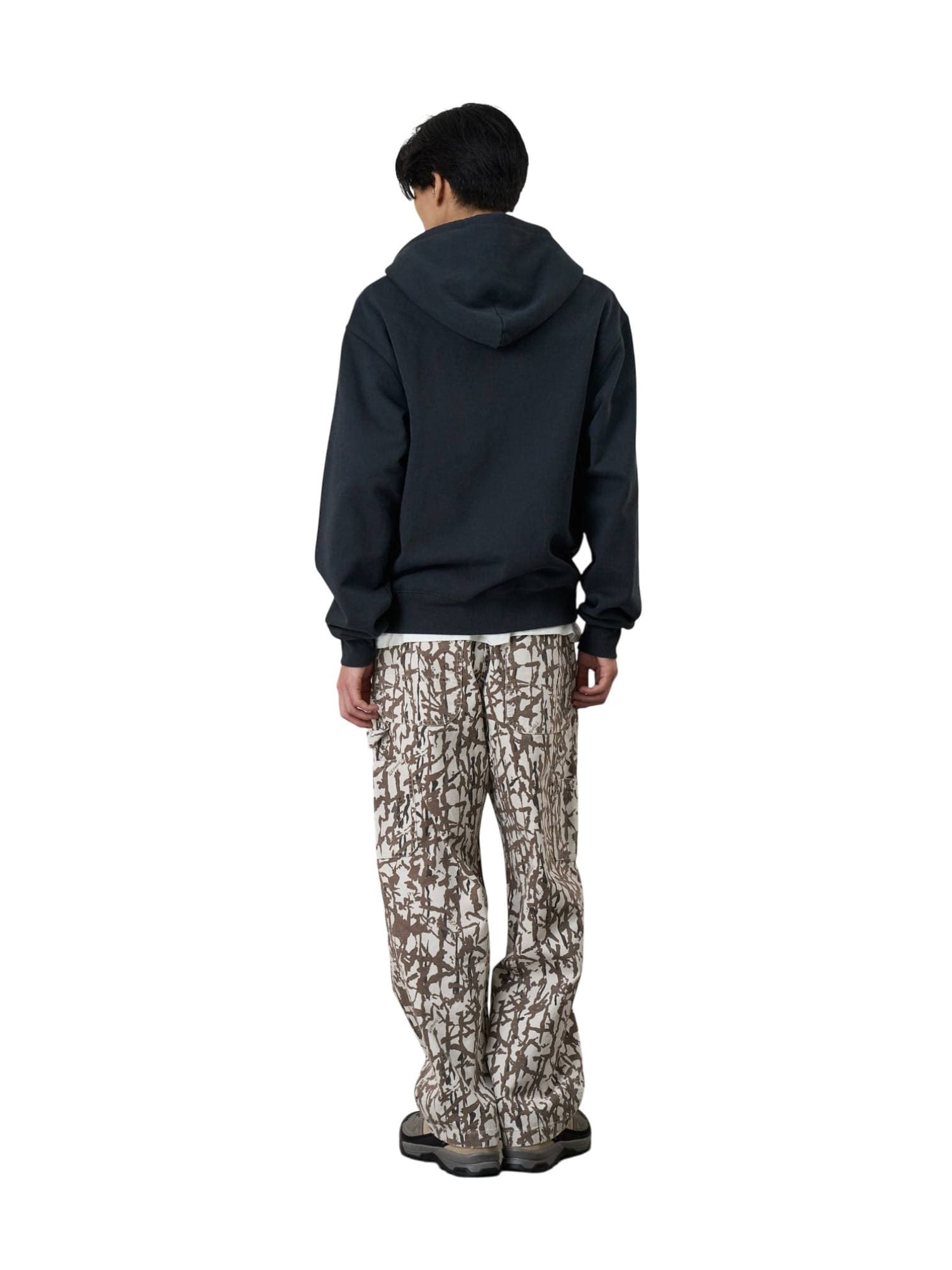 GRAMICCI Gramicci Taos pantaloni gamba dritta in canvas con cinturino incorporato - grey reed - 5