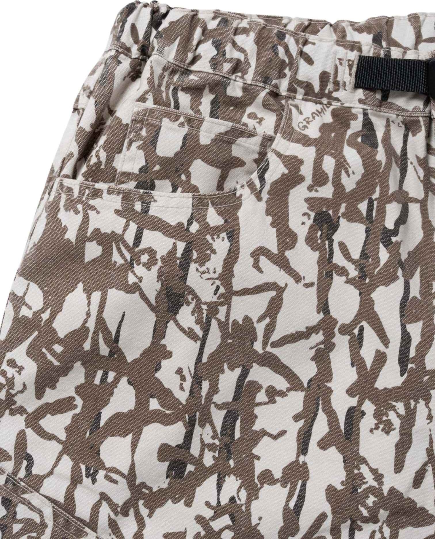 GRAMICCI Gramicci Taos pantaloni gamba dritta in canvas con cinturino incorporato - grey reed - 7